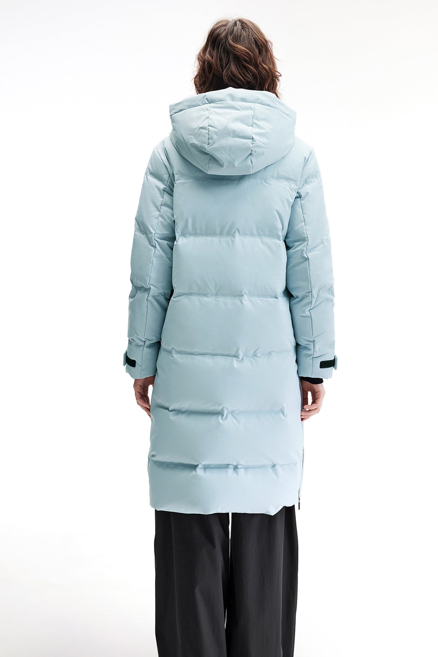 KAMILAN 2025 Winter New Mid‑Length White Goose Down Coat with Hood