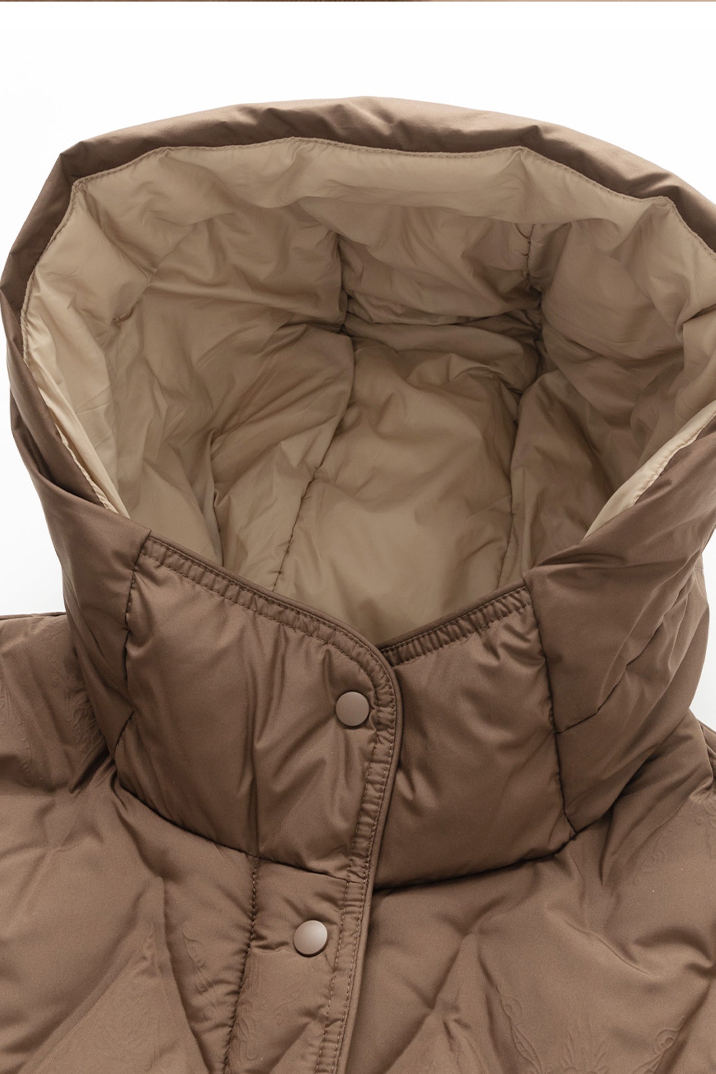 KAMILAN Women's Stylish Short Down Jacket – 2025 Winter Collection, Warm White Duck Down Hooded Coat