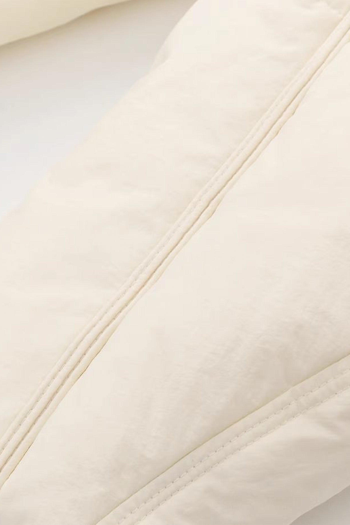 KAMILAN Turtleneck-Scarf Hooded Mid‑Length White Duck Down Coat — 2025 Winter New Arrival