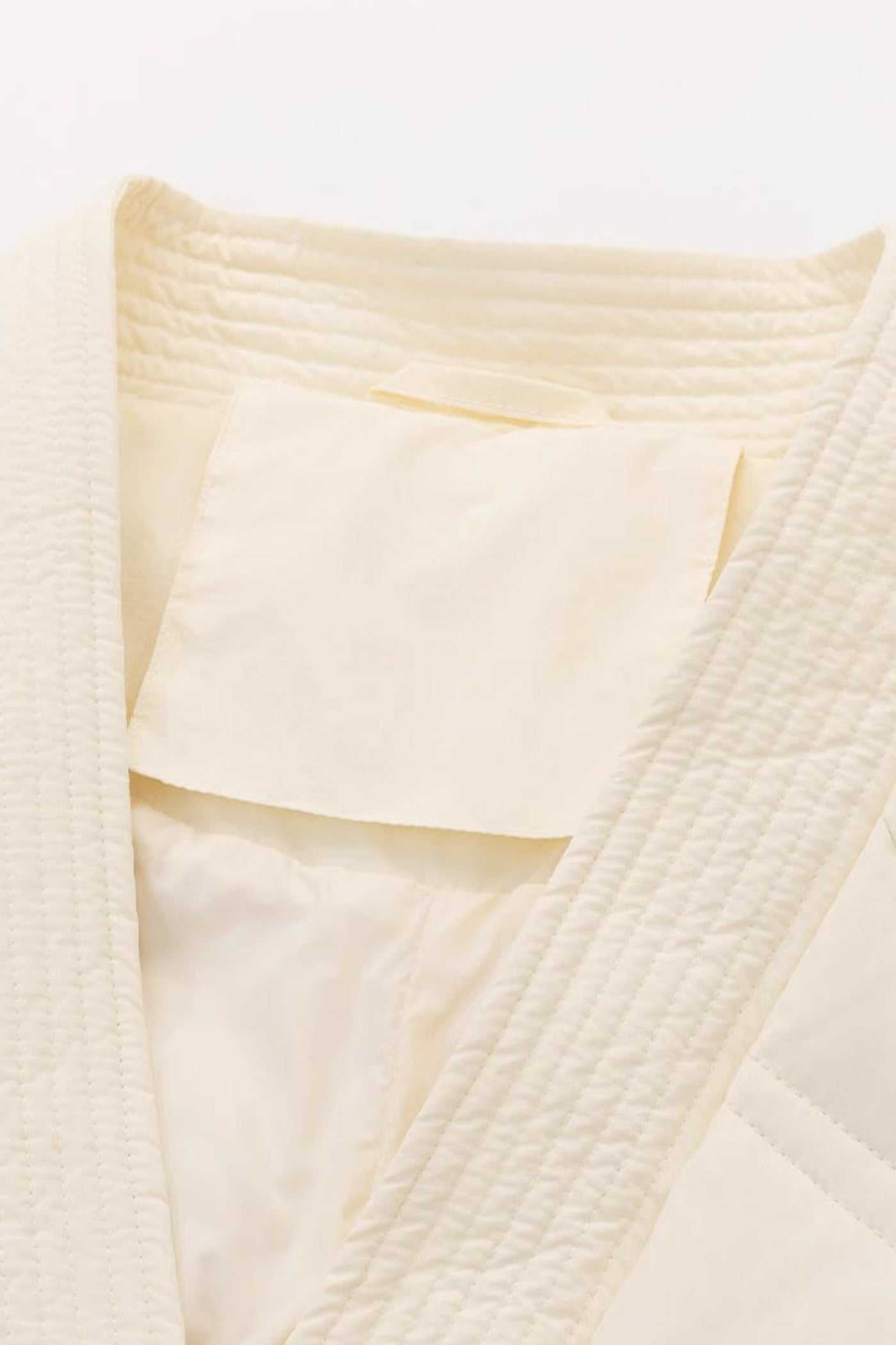 KAMILAN Turtleneck-Scarf Hooded Mid‑Length White Duck Down Coat — 2025 Winter New Arrival