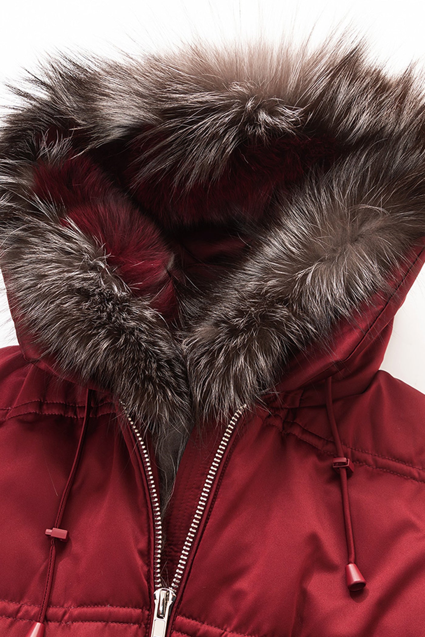 KAMILAN Luxury Hooded Mid-Length White Goose Down Coat — 2025 Winter New Arrival
