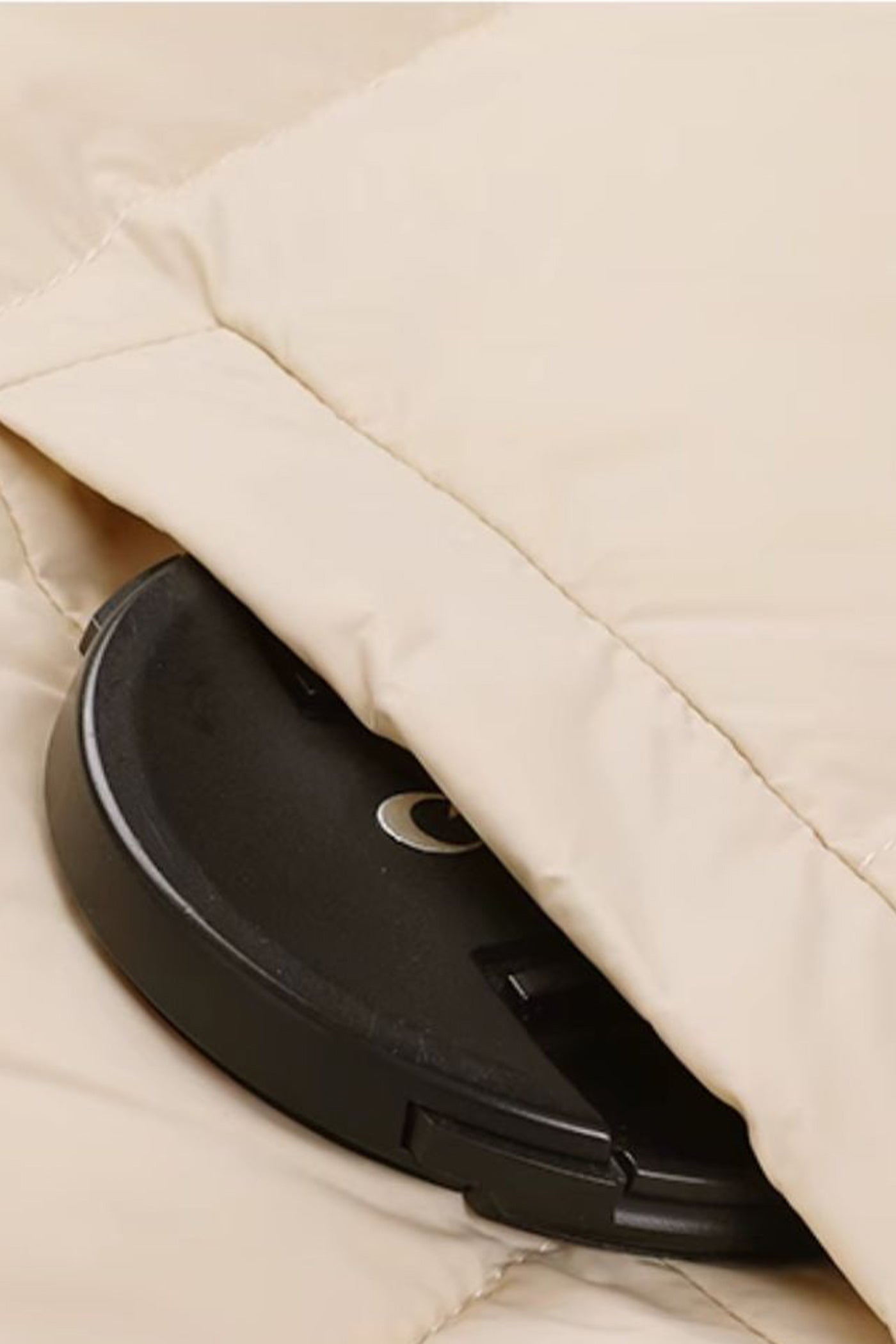 KAMILAN Mid‑Length Wool‑Spliced White Goose Down Coat (2025 Winter New Women’s Warm Jacket)
