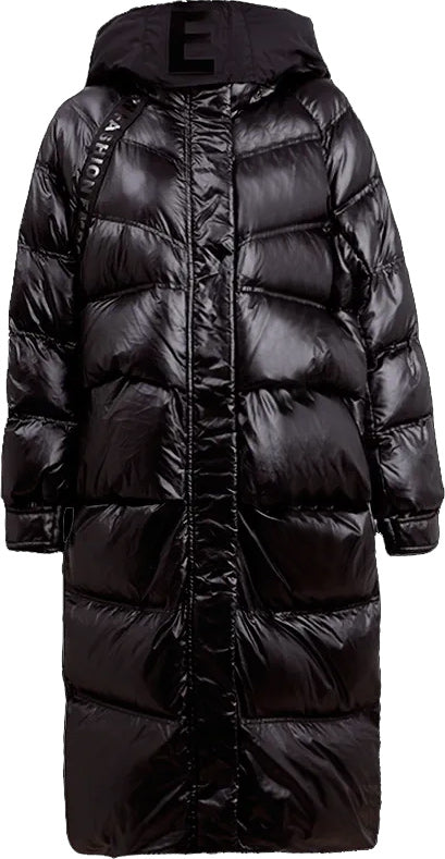 KAMILAN Stylish Hooded Down Coat – 2025 Winter Collection | Mid-Length White Duck Down Jacket for Women