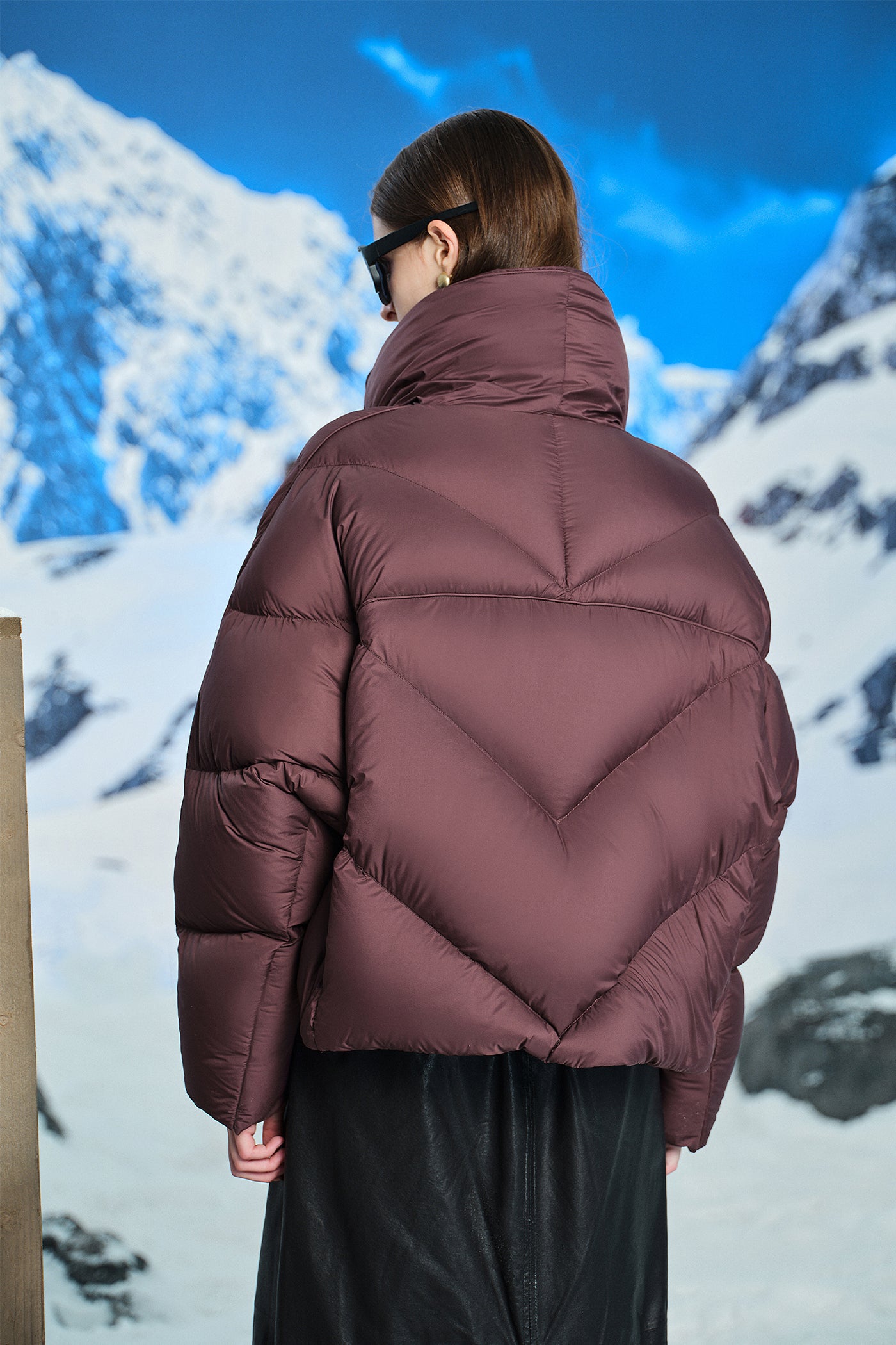 KAMILAN Women's Short White Goose Down Jacket – 2025 Winter Collection