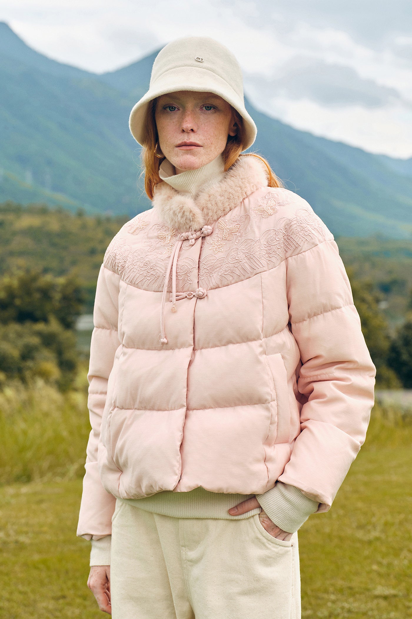 KAMILAN New Chinese Mink Fur Spliced Down Jacket For Winter