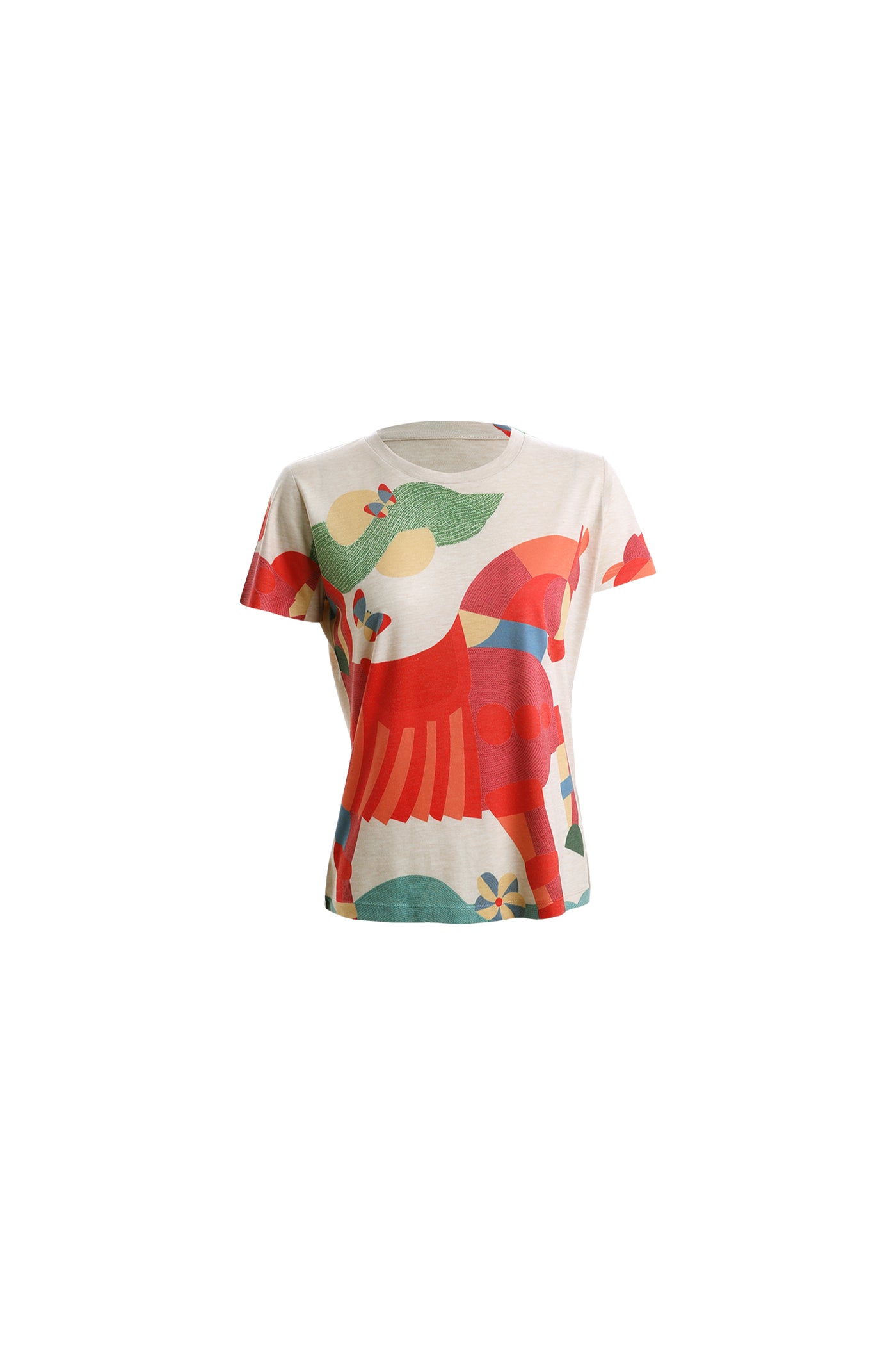 KAMILAN Fashion Printed Short-Sleeve T-Shirt
