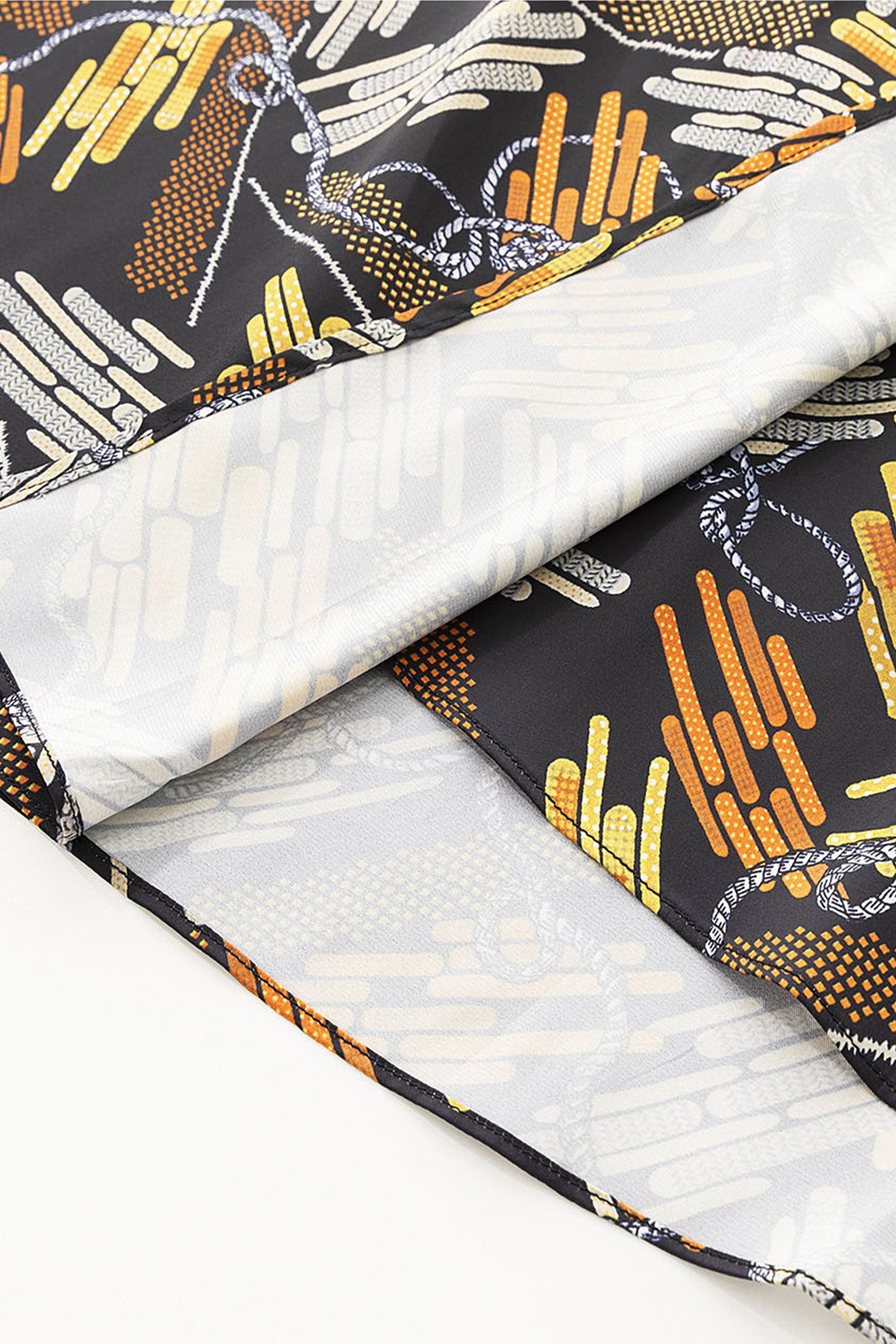 KAMILAN Printed High-Waisted Skirt