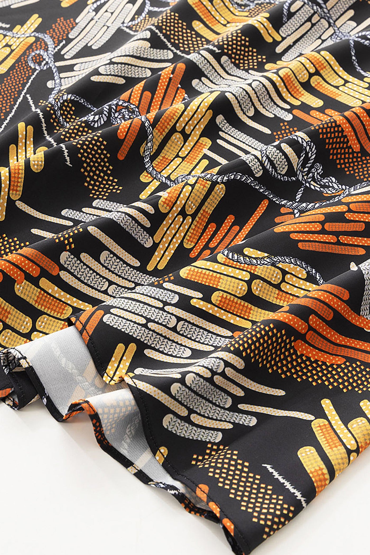 KAMILAN Printed High-Waisted Skirt