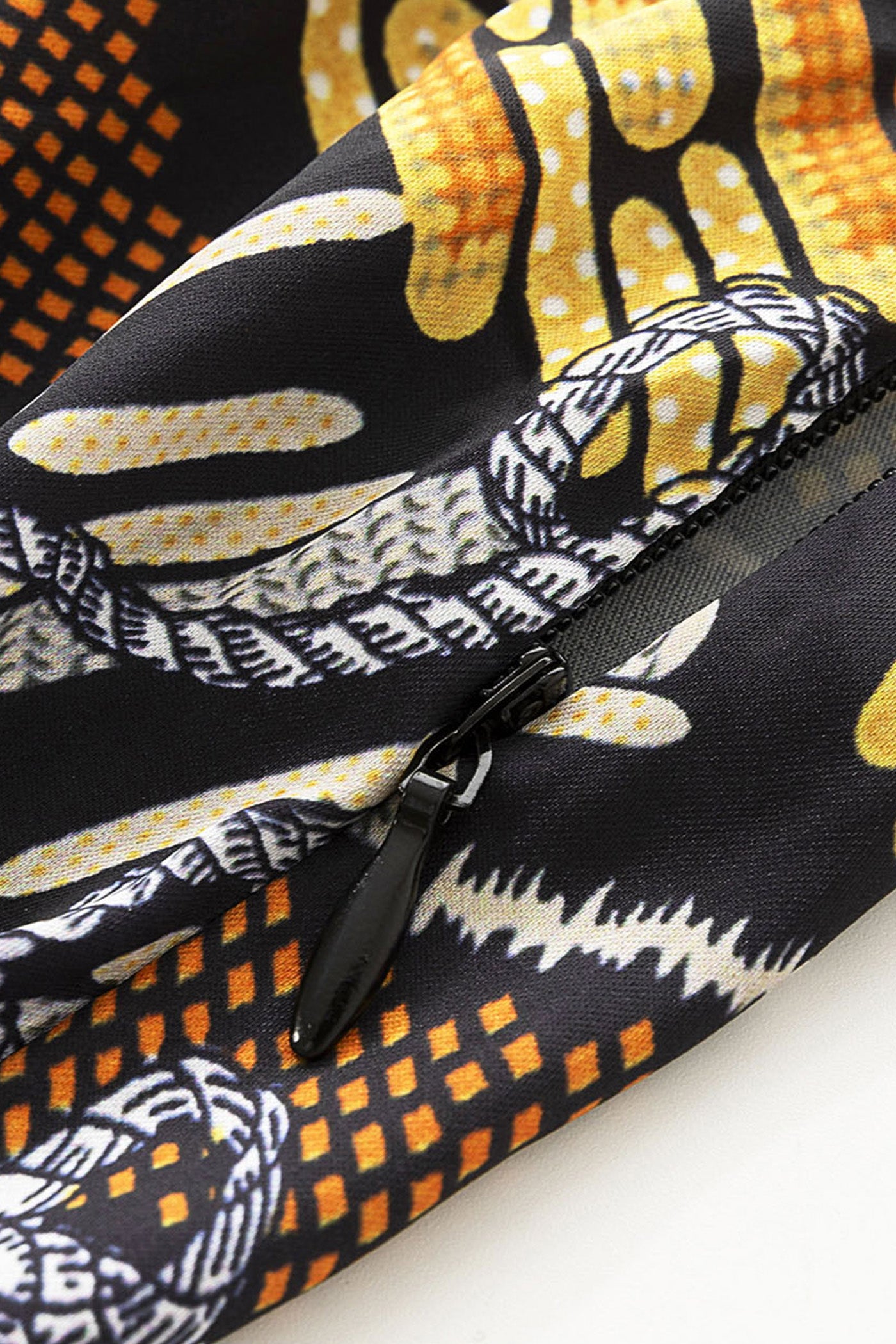 KAMILAN Printed High-Waisted Skirt