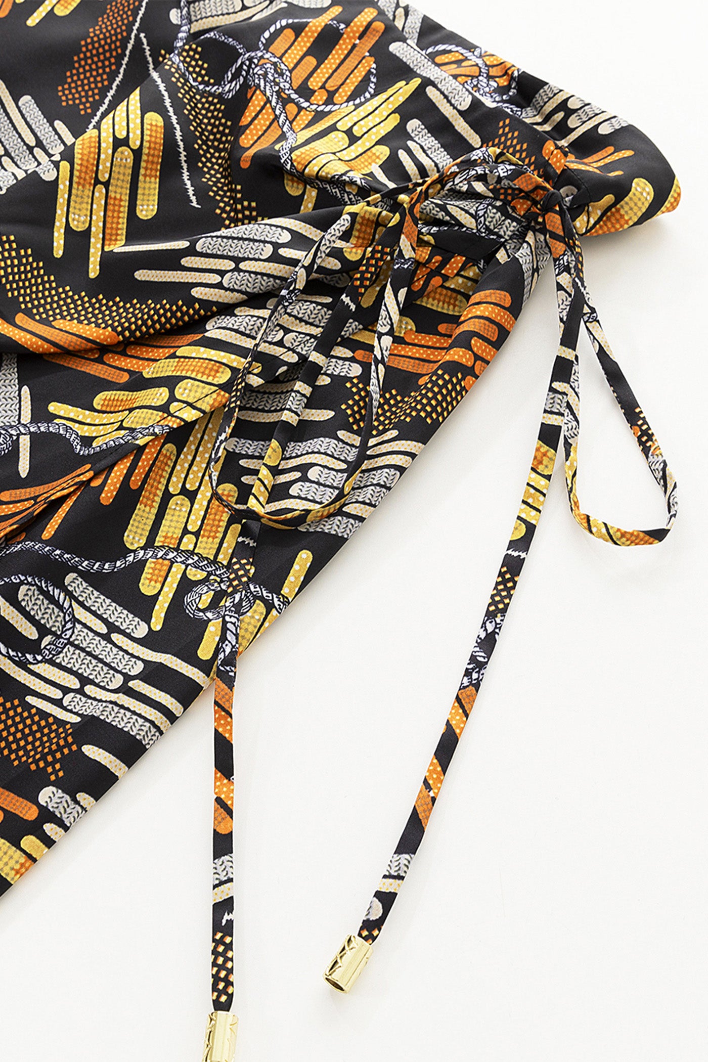 KAMILAN Printed High-Waisted Skirt