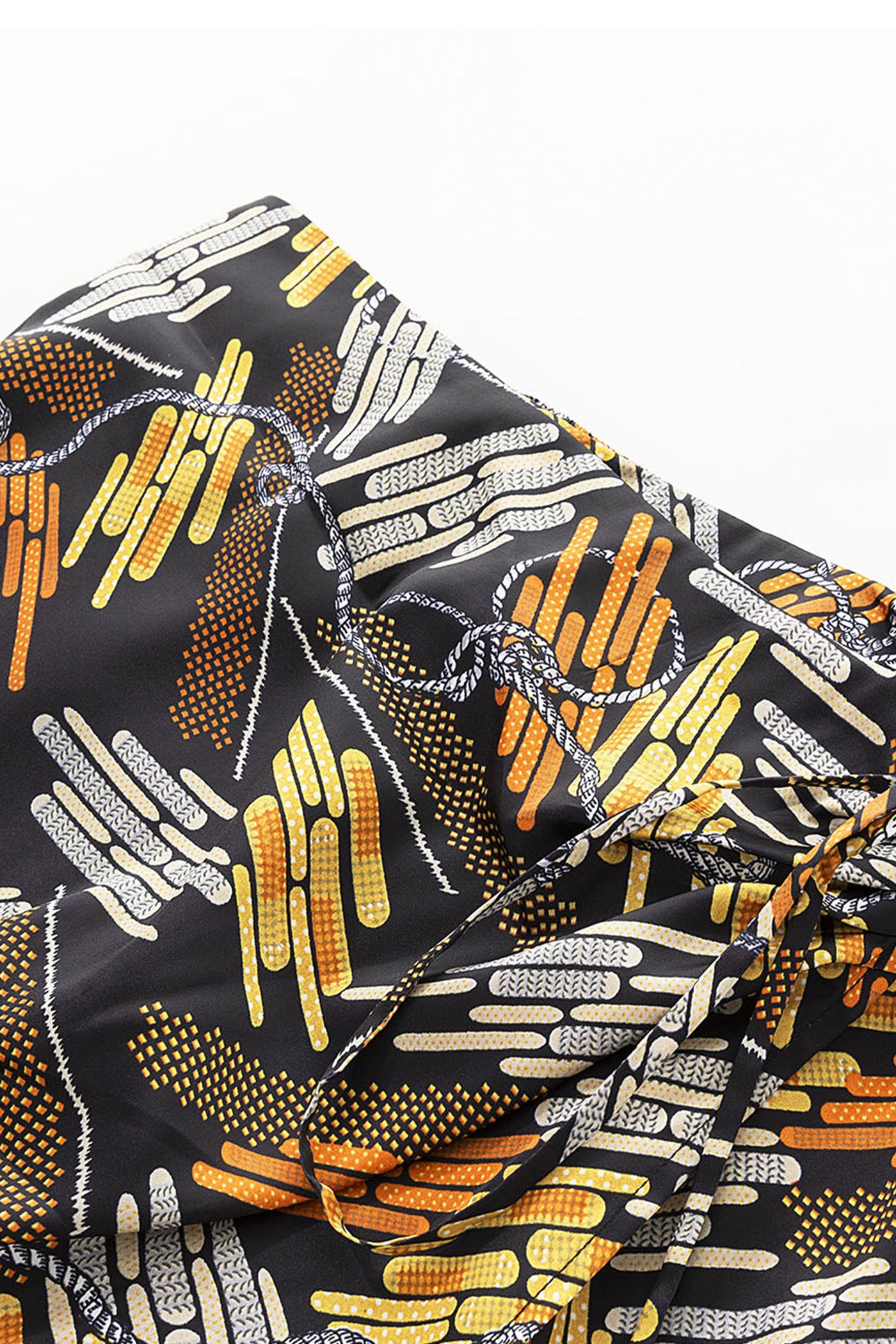 KAMILAN Printed High-Waisted Skirt