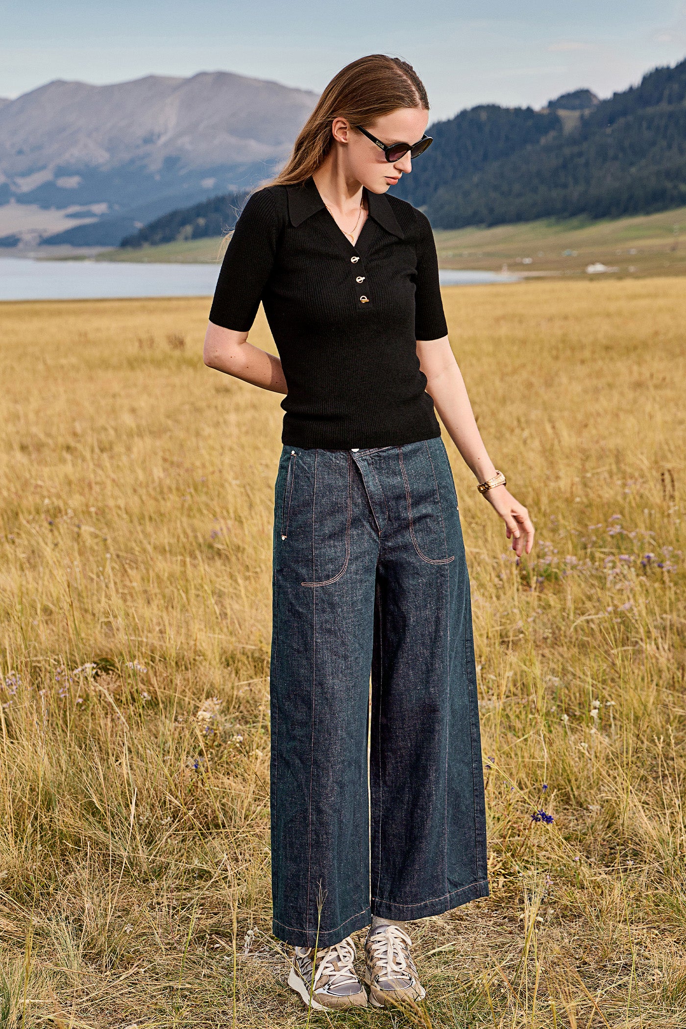 KAMILAN Slim-Fit Cropped Knit Sweater