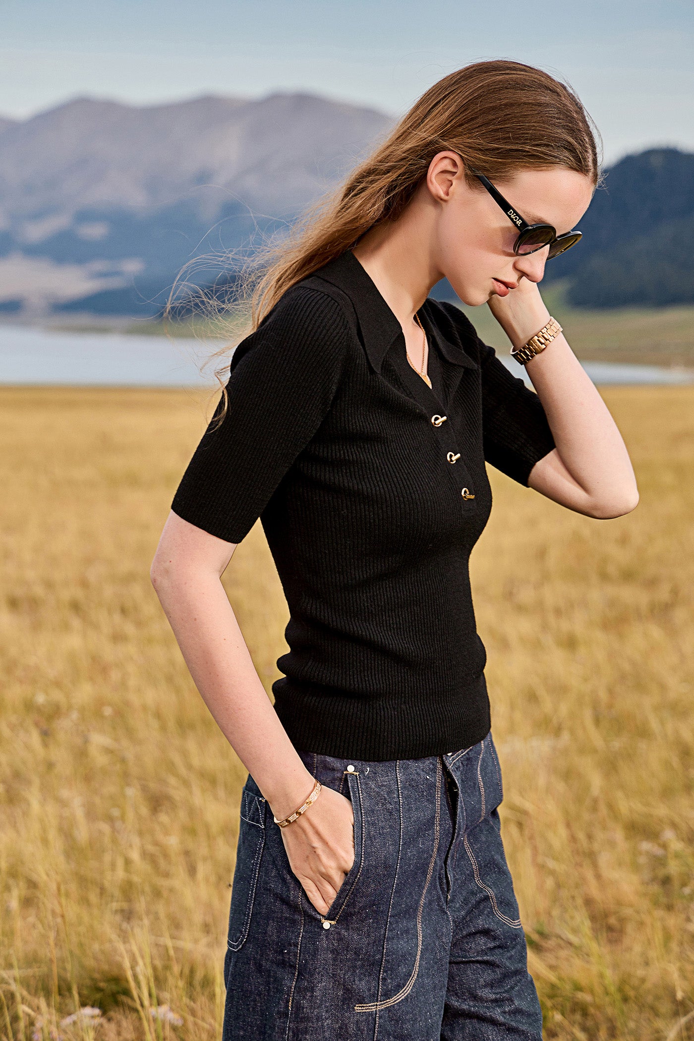 KAMILAN Slim-Fit Cropped Knit Sweater