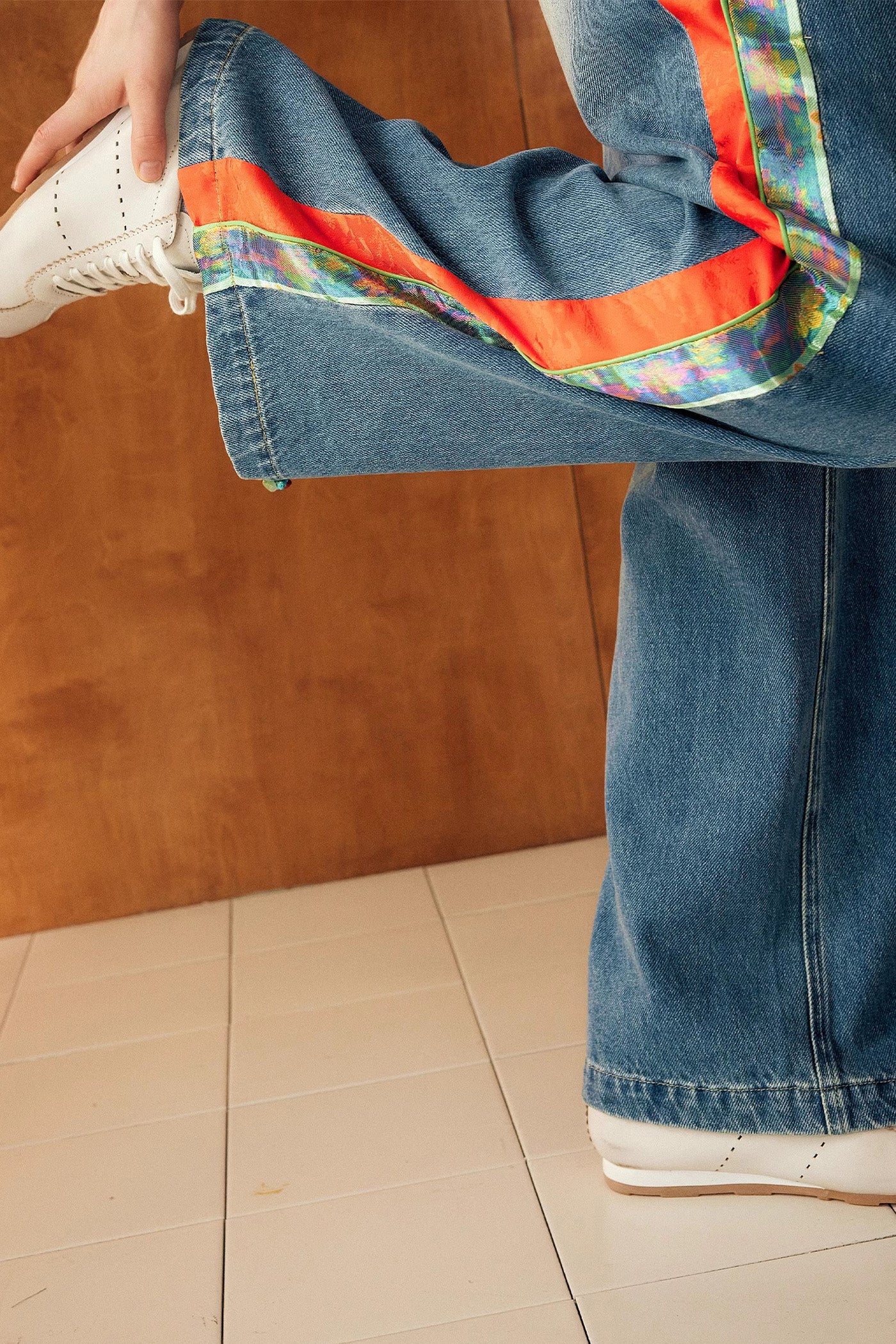 KAMILAN Women's 2025 Spring Fall Modern Vintage High-Waisted Wide-Leg Straight Jeans