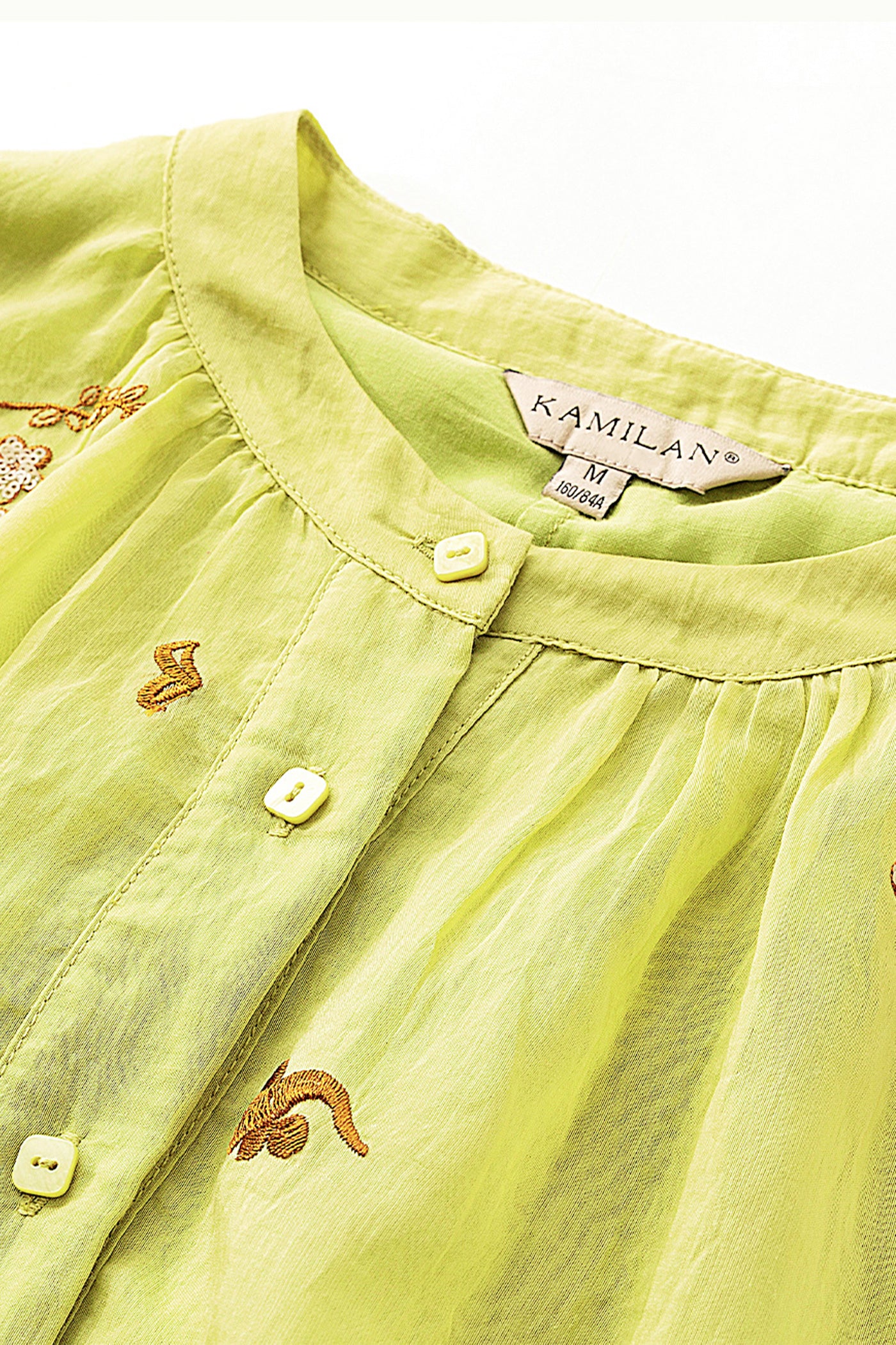 KAMILAN Vintage High-Waisted Embroidered Dress