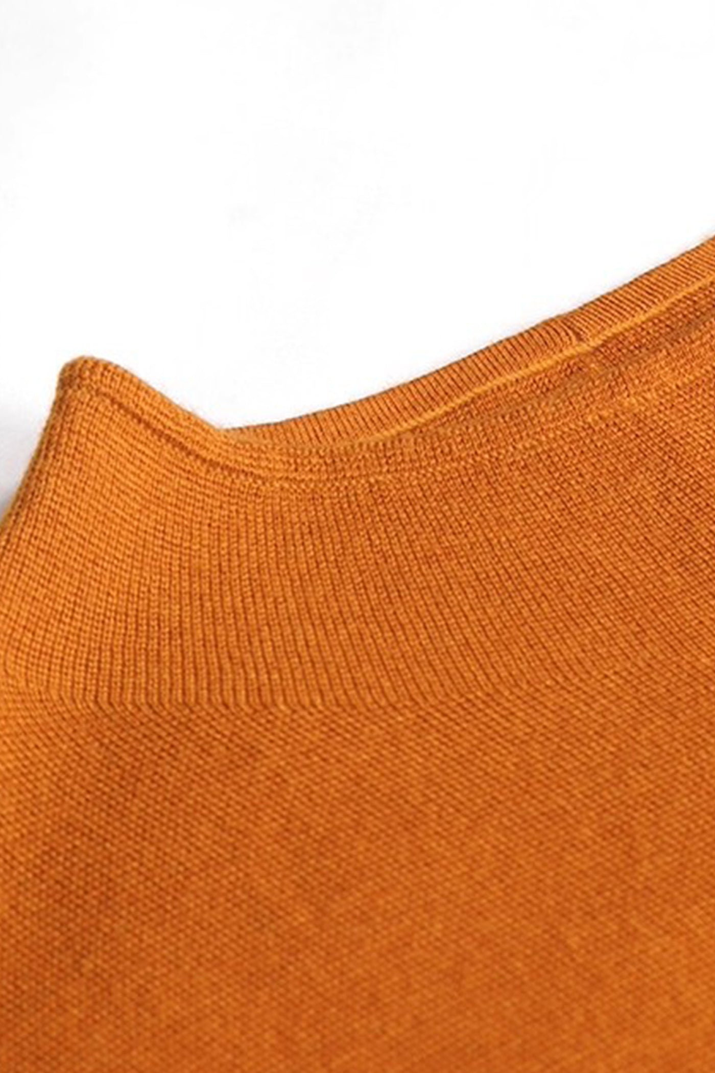 KAMILAN Wool-Blend Knit Dress with Raised Collar