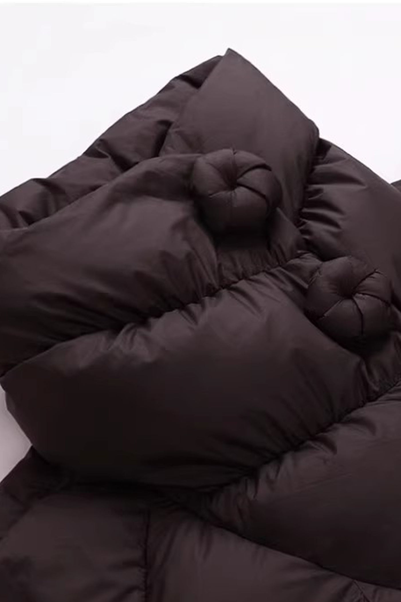 KAMILAN Long Down Coat with High Collar