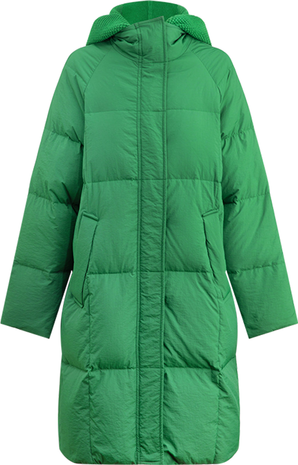KAMILAN knitted splicing down jacket women's new style 2025 winter warm long down jacket with detachable hood. Camilan knitted splicing down jacket women's new 2024 winter warm long down jacket with detachable hood.