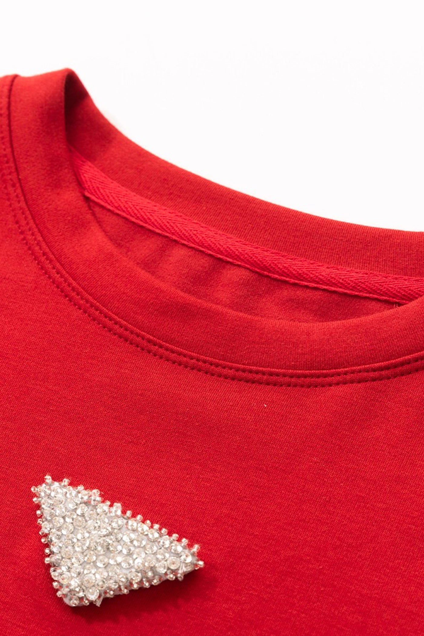 KAMILAN Crewneck Tee with Beaded Detail