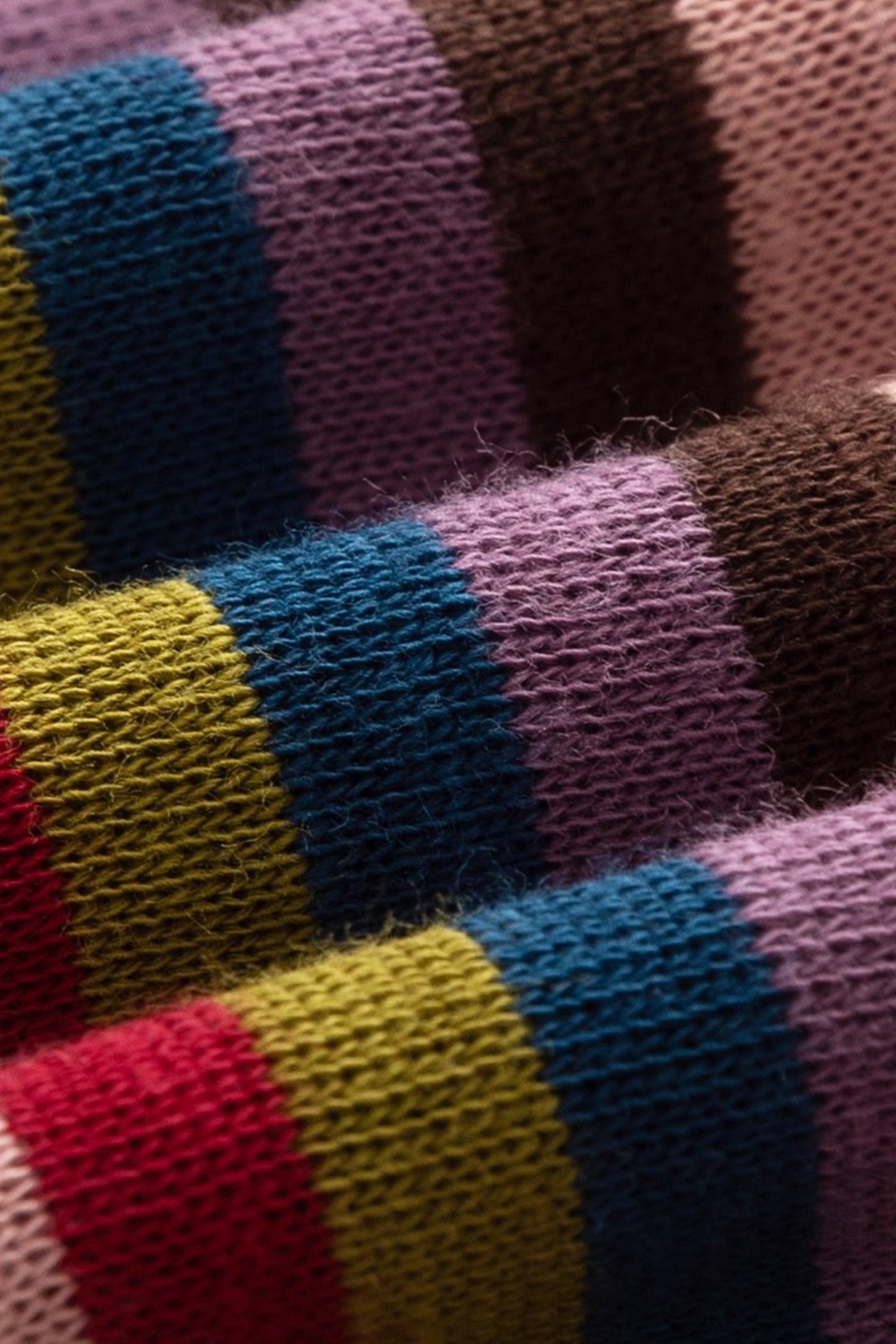 KAMILAN Multicolor Striped Hooded Tee in Fine Knit Cotton