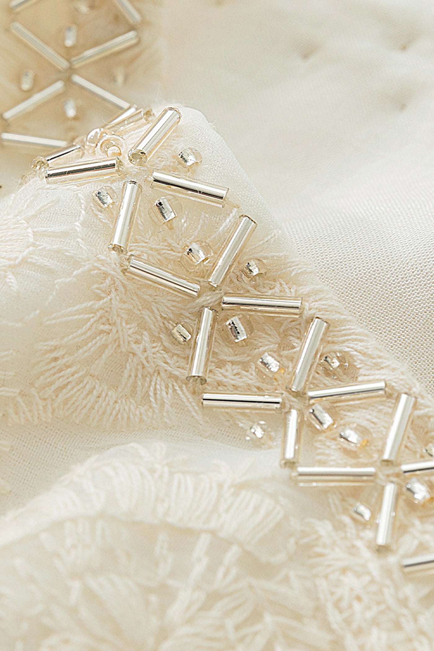 KAMILAN Vintage-Style Beaded Embroidered Dress