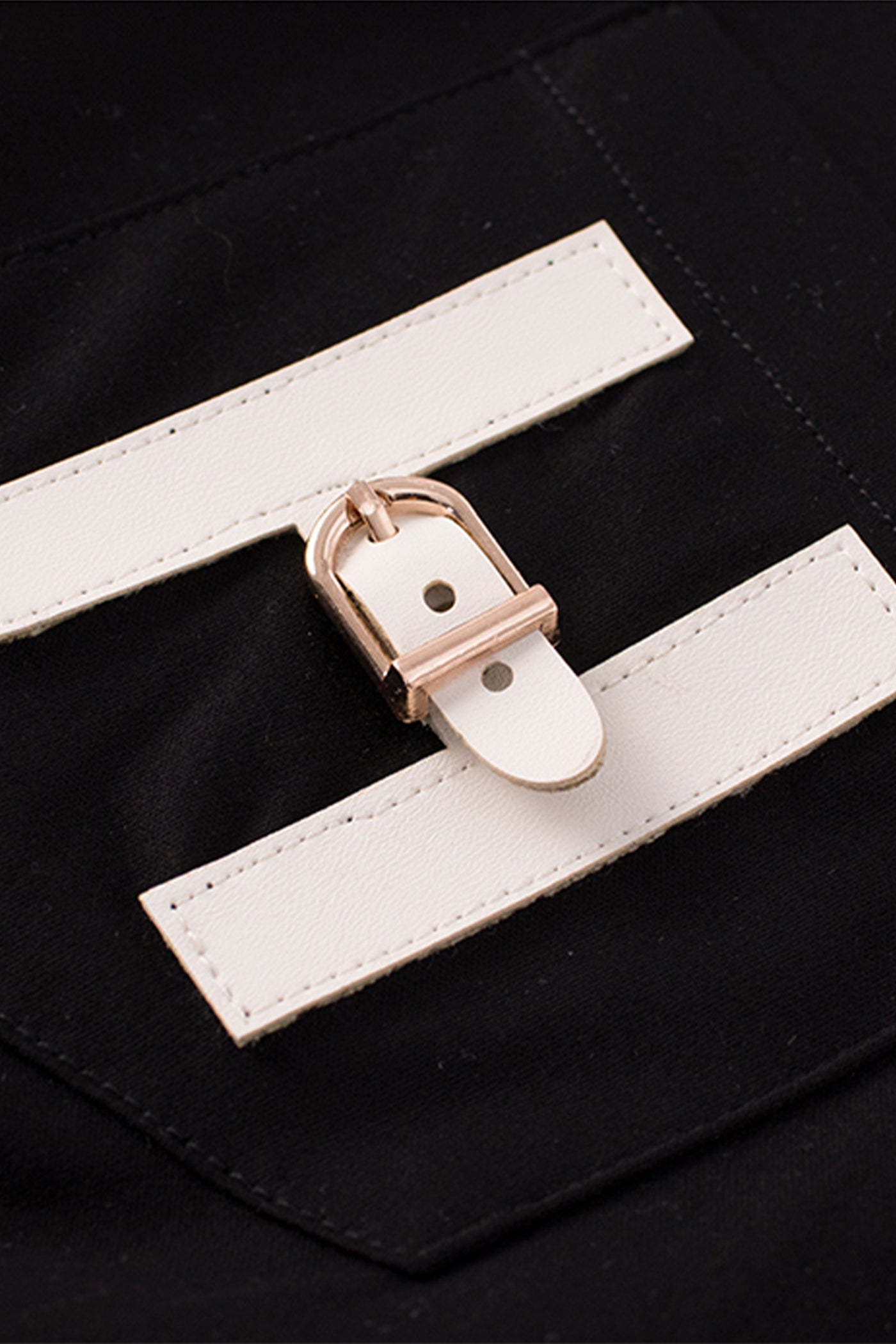 KAMILAN Black Round Neck Short-Sleeve T-Shirt