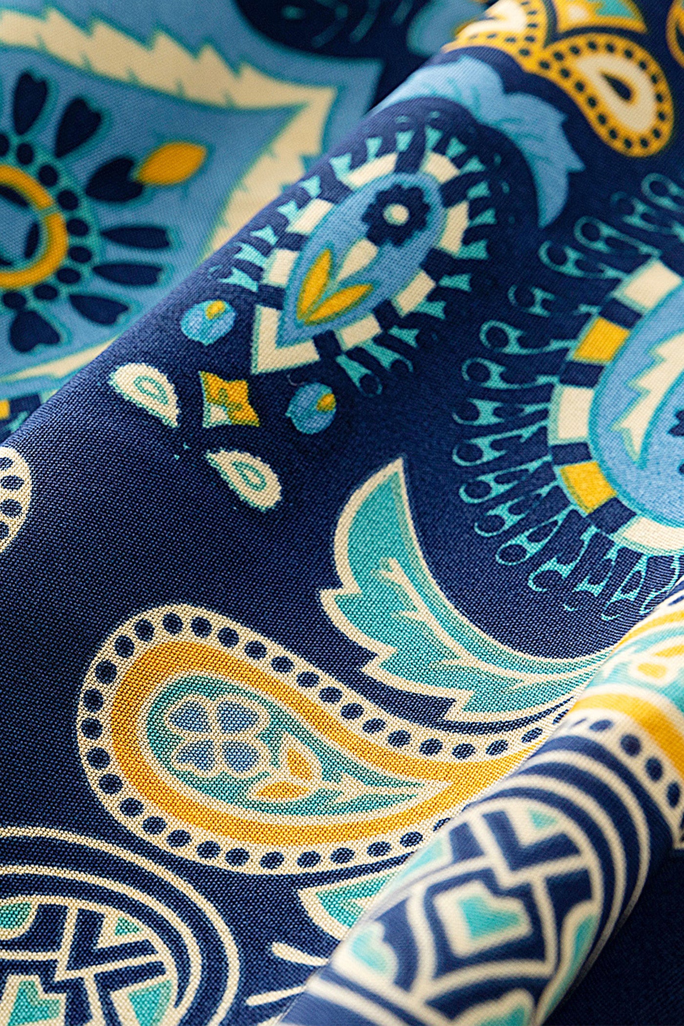 KAMILAN Vacation-Inspired Printed & Embroidered Patchwork Dress