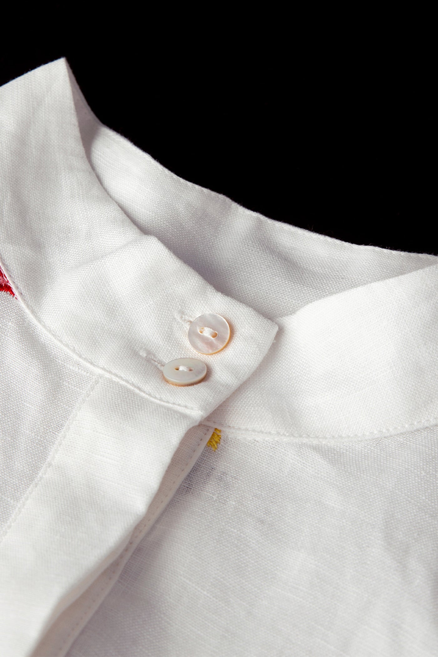 KAMILAN Linen Embroidered Dress