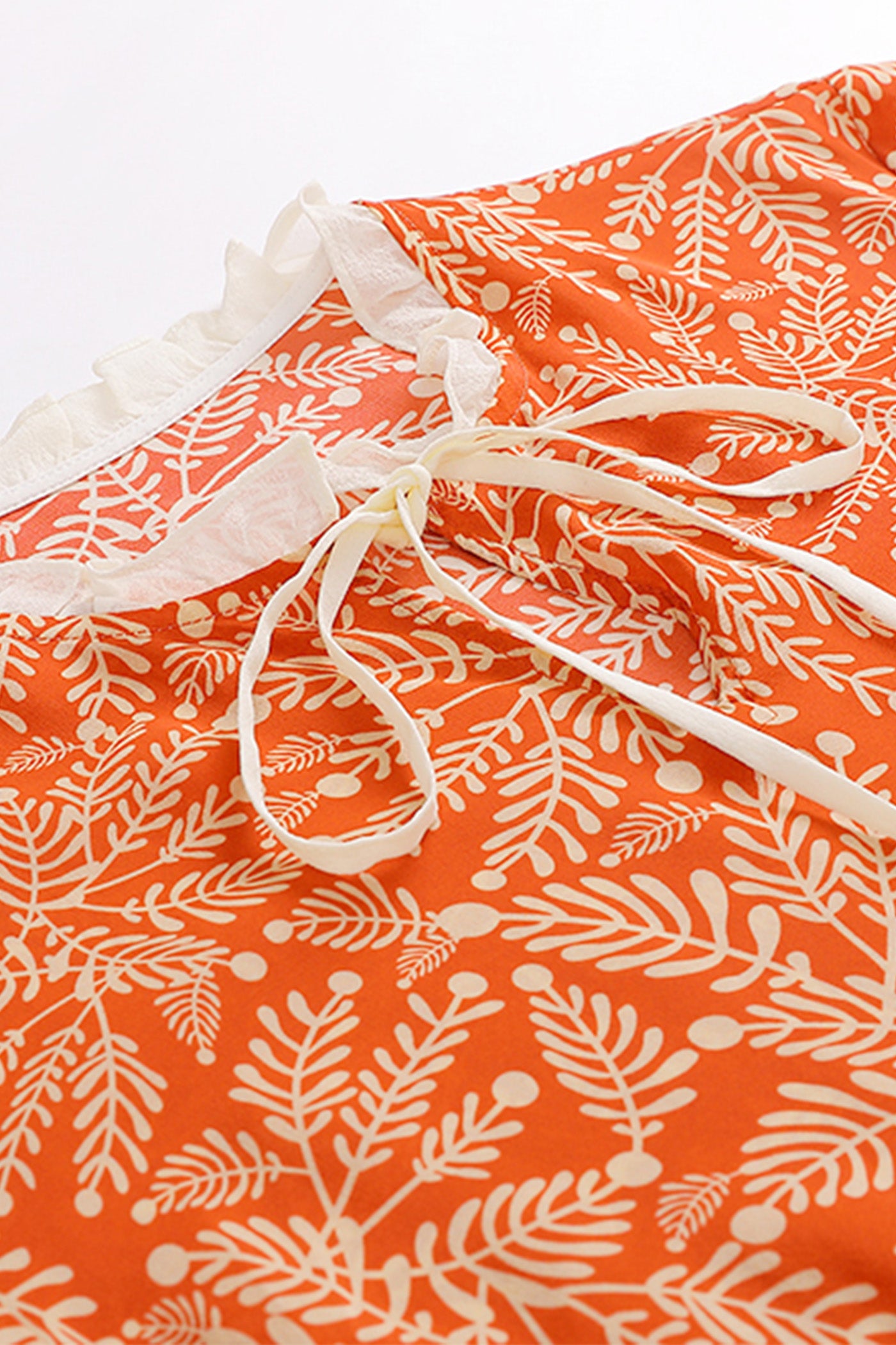 KAMILAN Vintage Floral Printed Mulberry Silk Dress