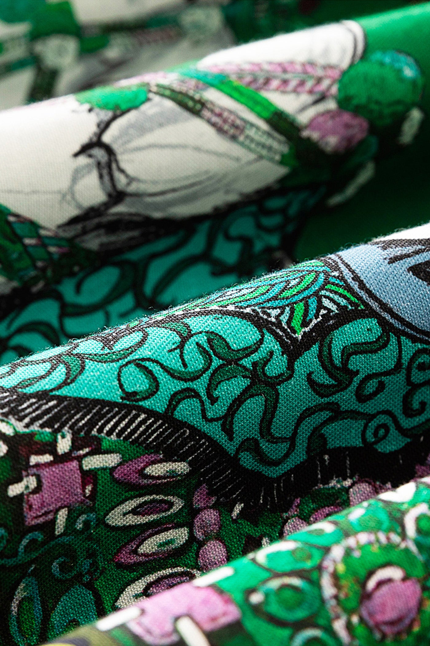 KAMILAN Bohemian-Style Printed Tie-Waist Dress