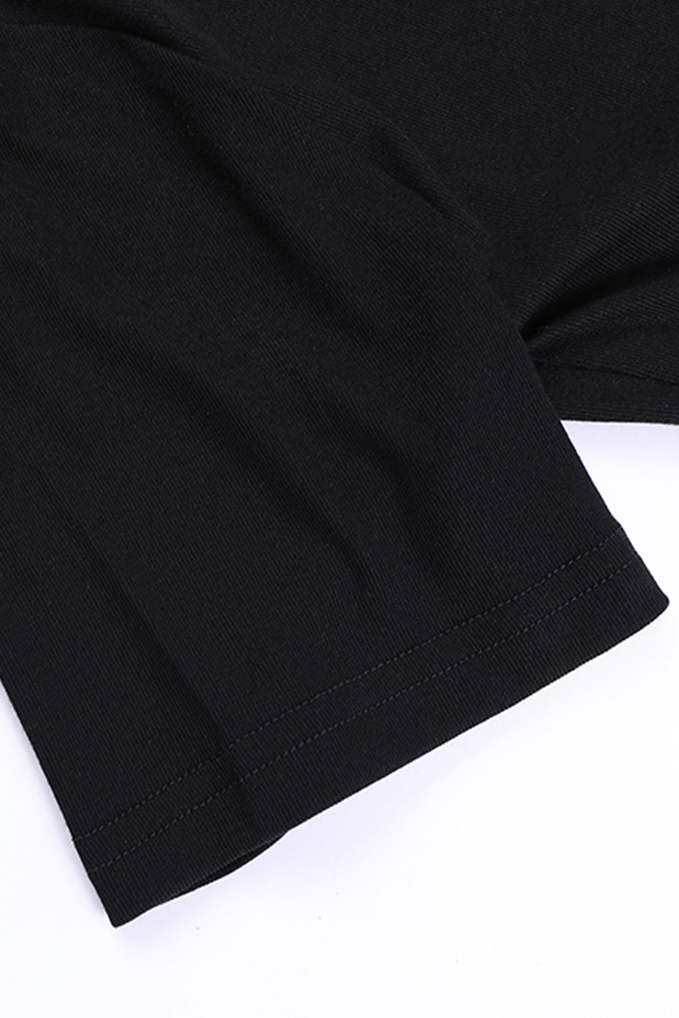 KAMILAN Unique Black Slim-Fit Short-Sleeve T-Shirt