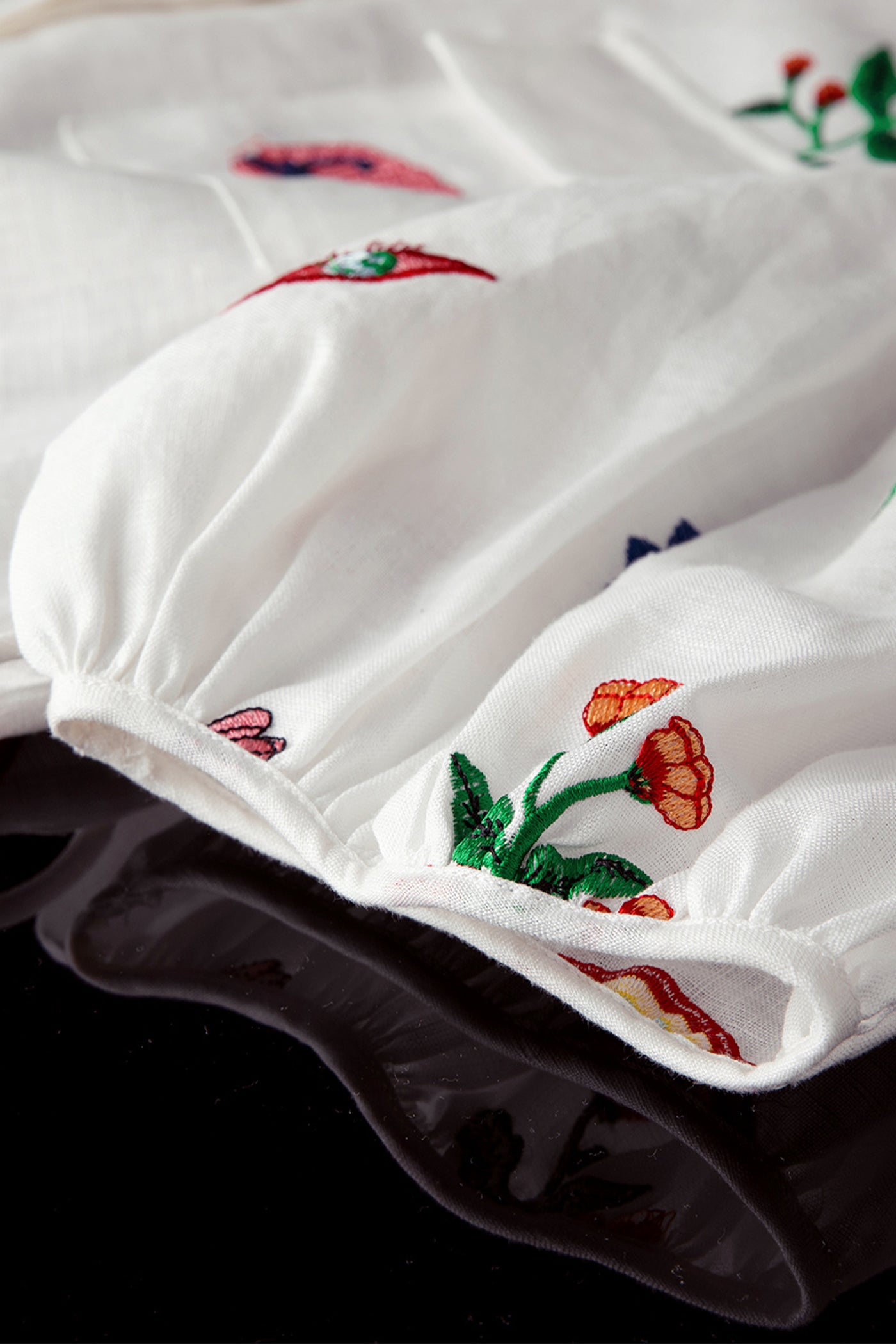 KAMILAN Linen Embroidered Dress