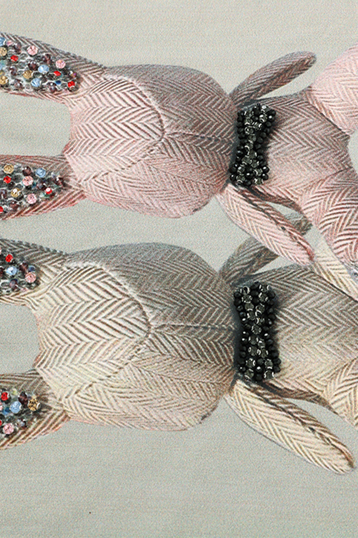 Kamilan 3D Beaded Print Pure Cotton T-Shirt