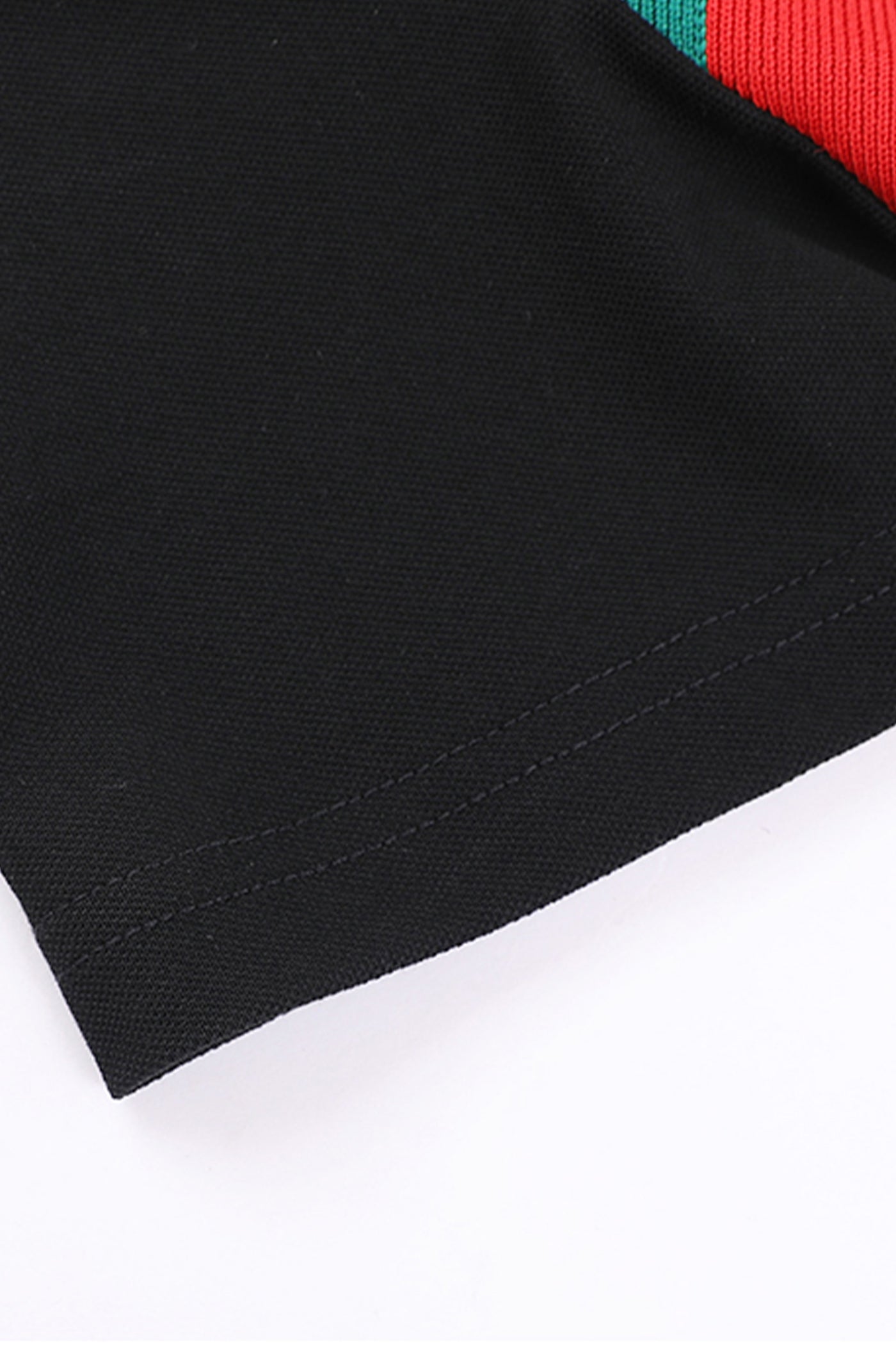 KAMILAN Classic Striped Polo Collar Midi Dress