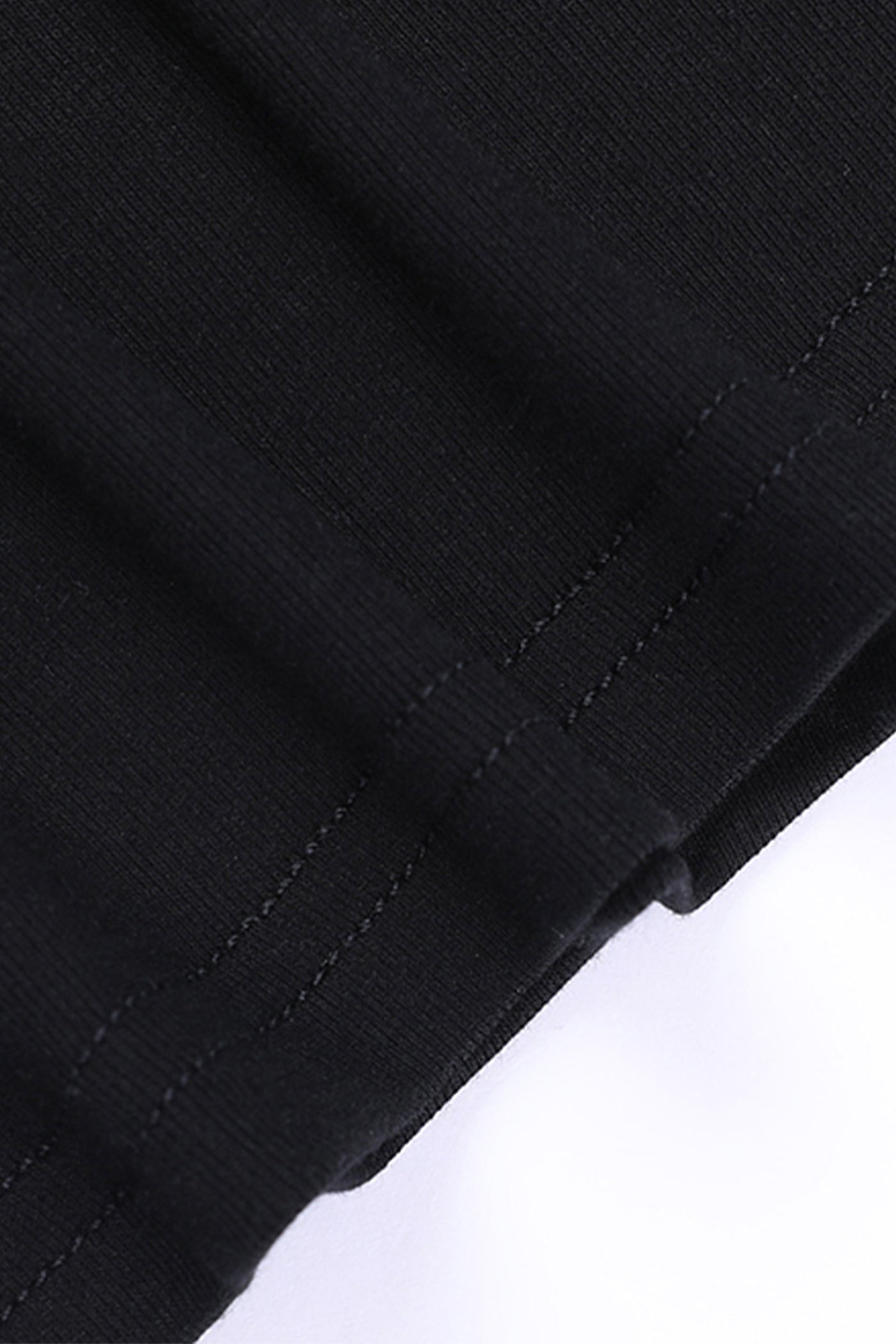 KAMILAN Unique Black Slim-Fit Short-Sleeve T-Shirt