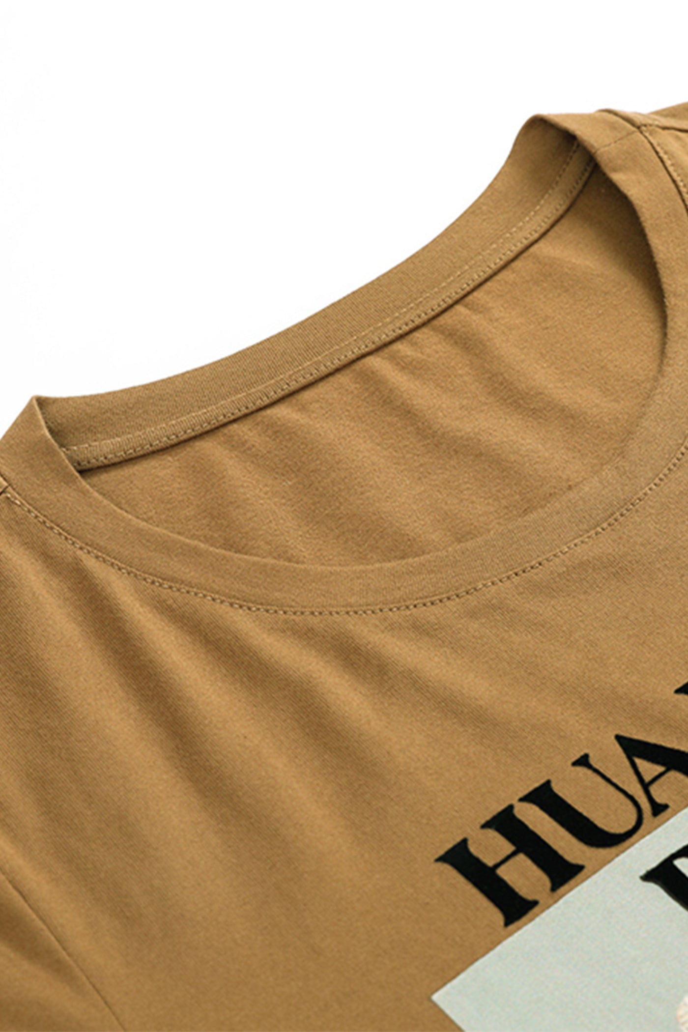 Kamilan 3D Beaded Print Pure Cotton T-Shirt