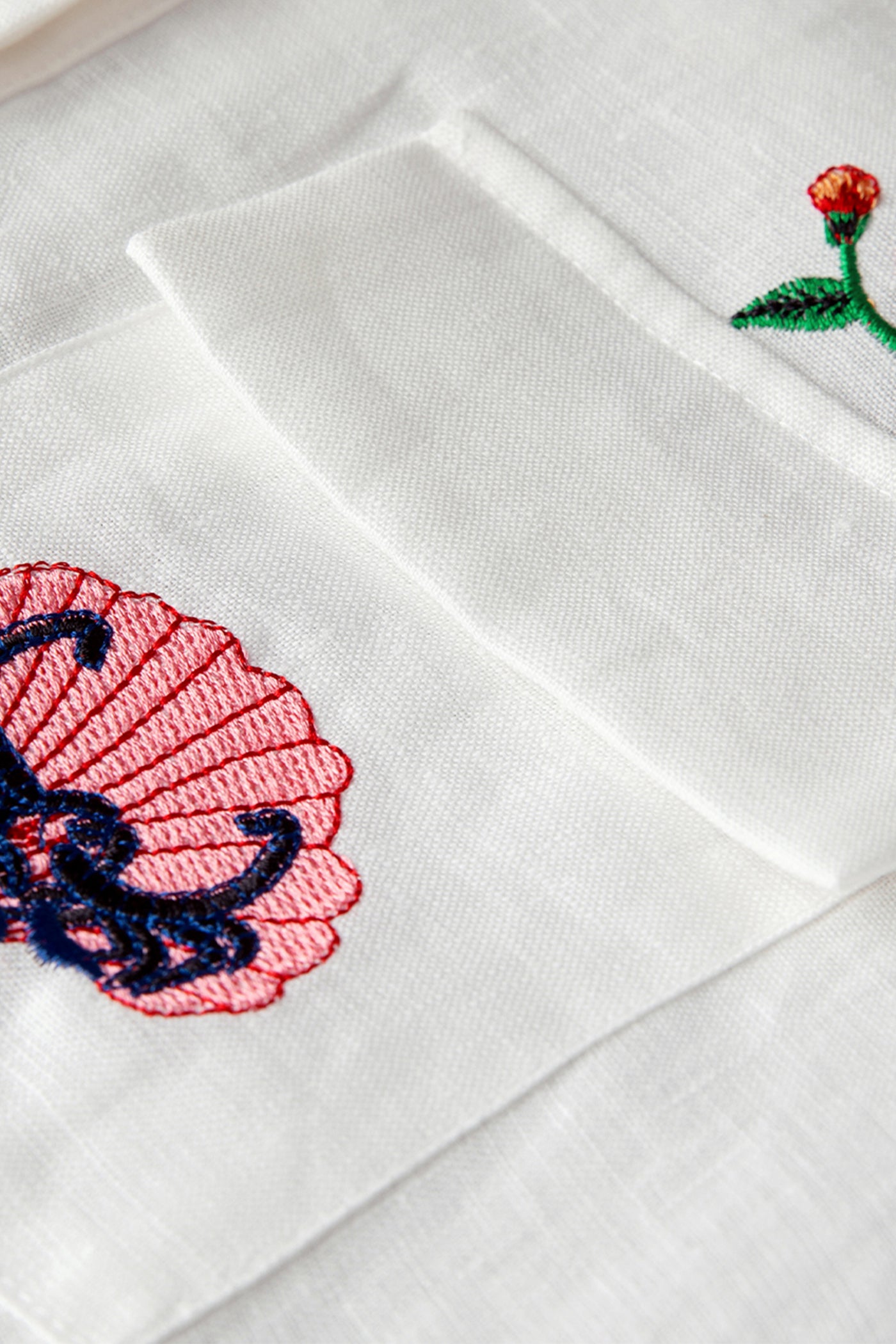 KAMILAN Linen Embroidered Dress