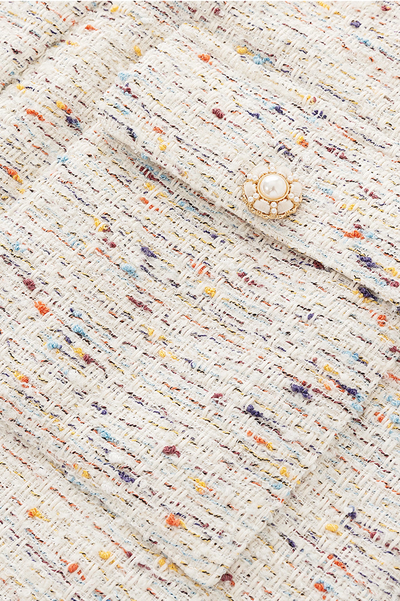 KAMILAN Elegant Tweed-Style High-Waisted Ruffle Sleeve Dress