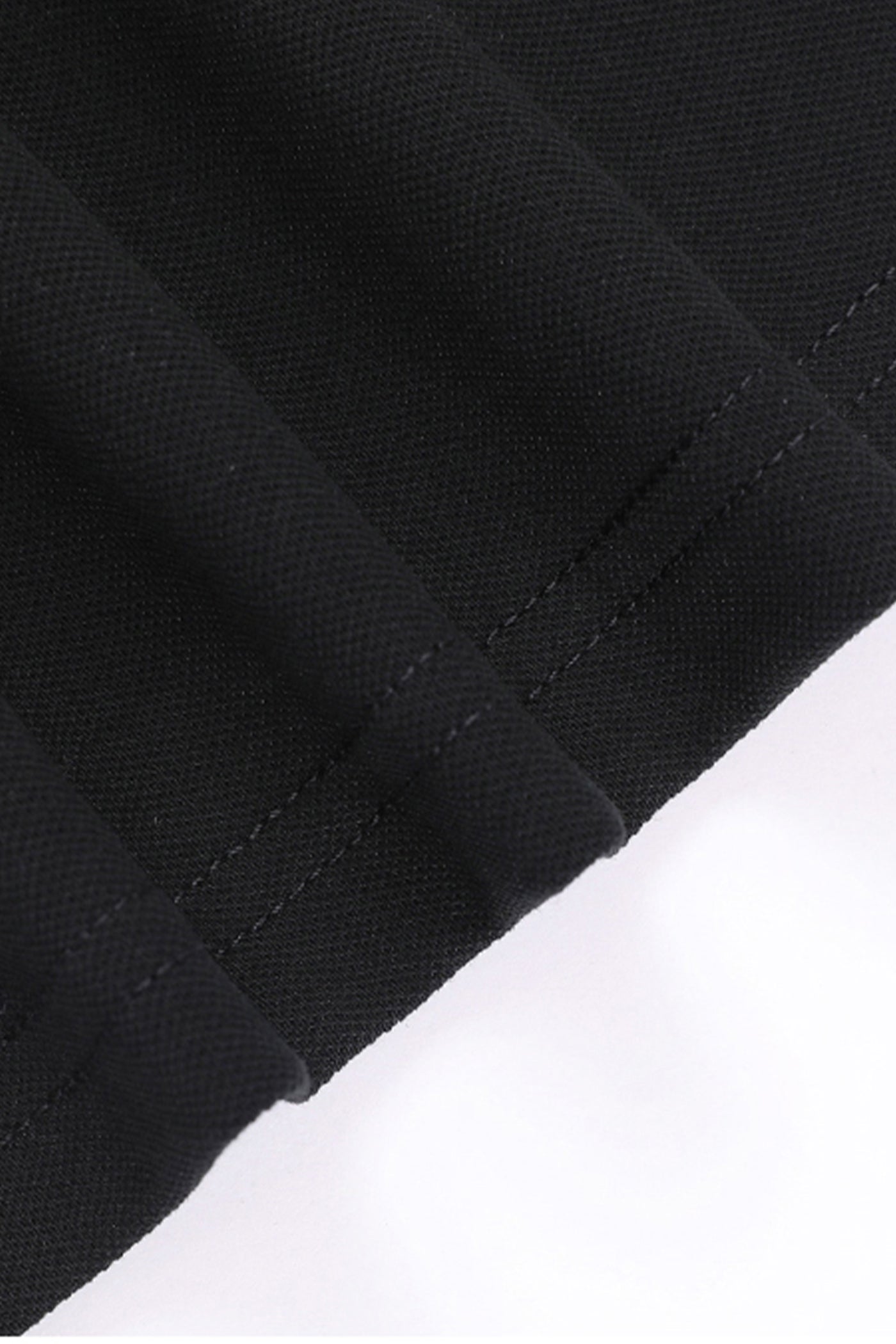 KAMILAN Classic Striped Polo Collar Midi Dress