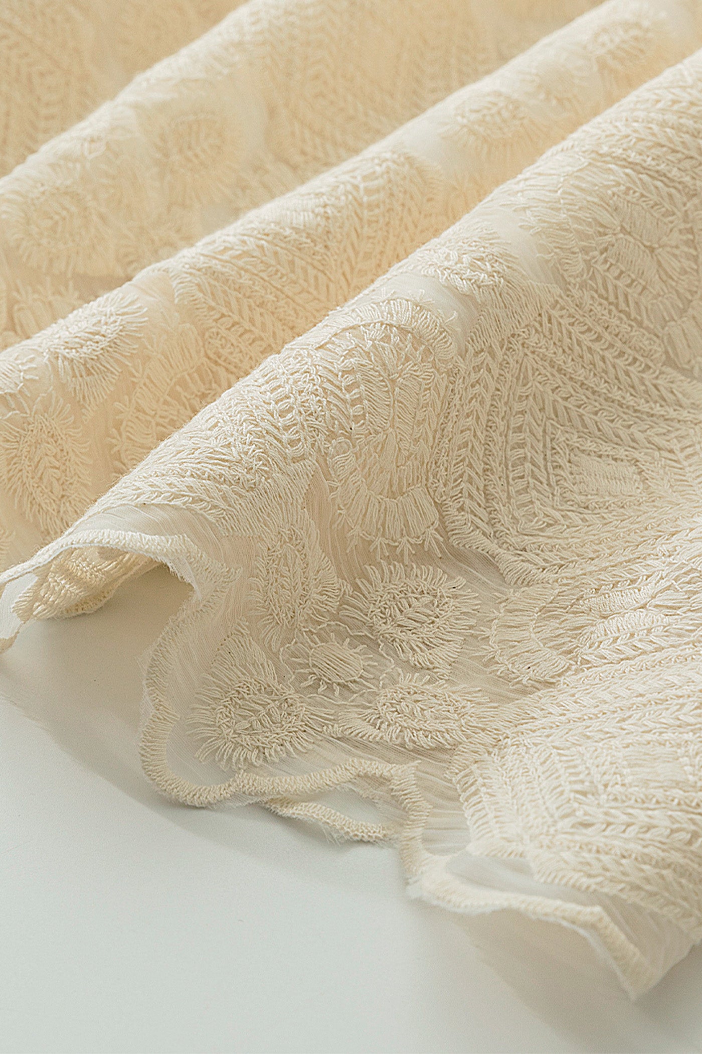 KAMILAN Vintage-Style Beaded Embroidered Dress