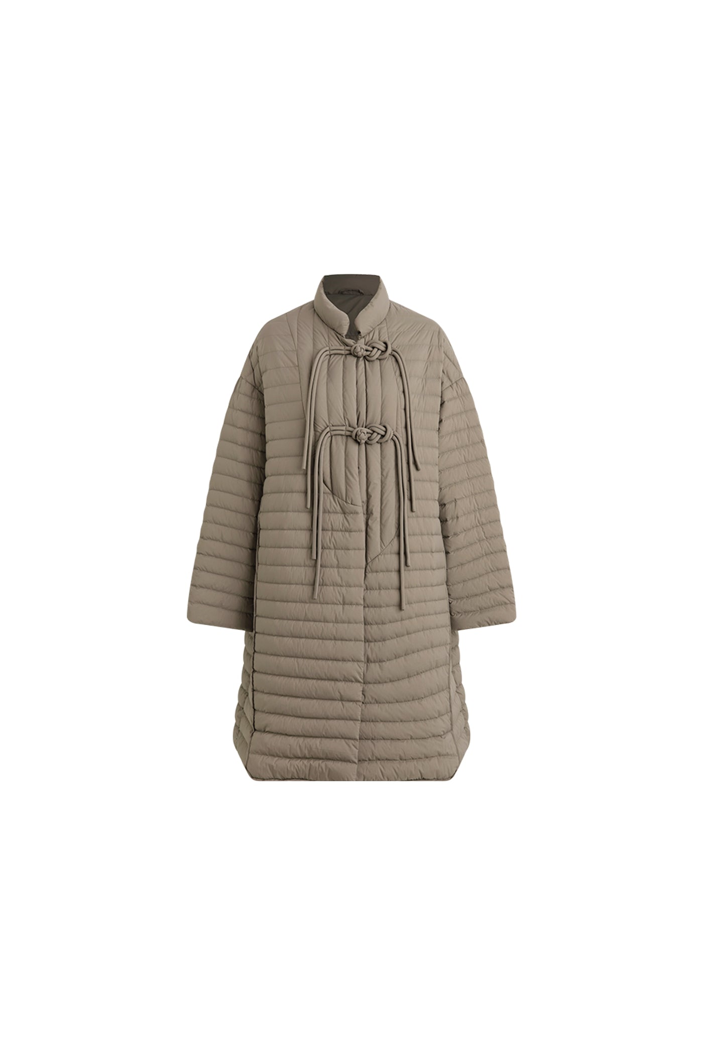 KAMILAN Women's Vintage Chinese Style Down Jacket – 2025 Winter Collection, Mid-Length Puffer Coat