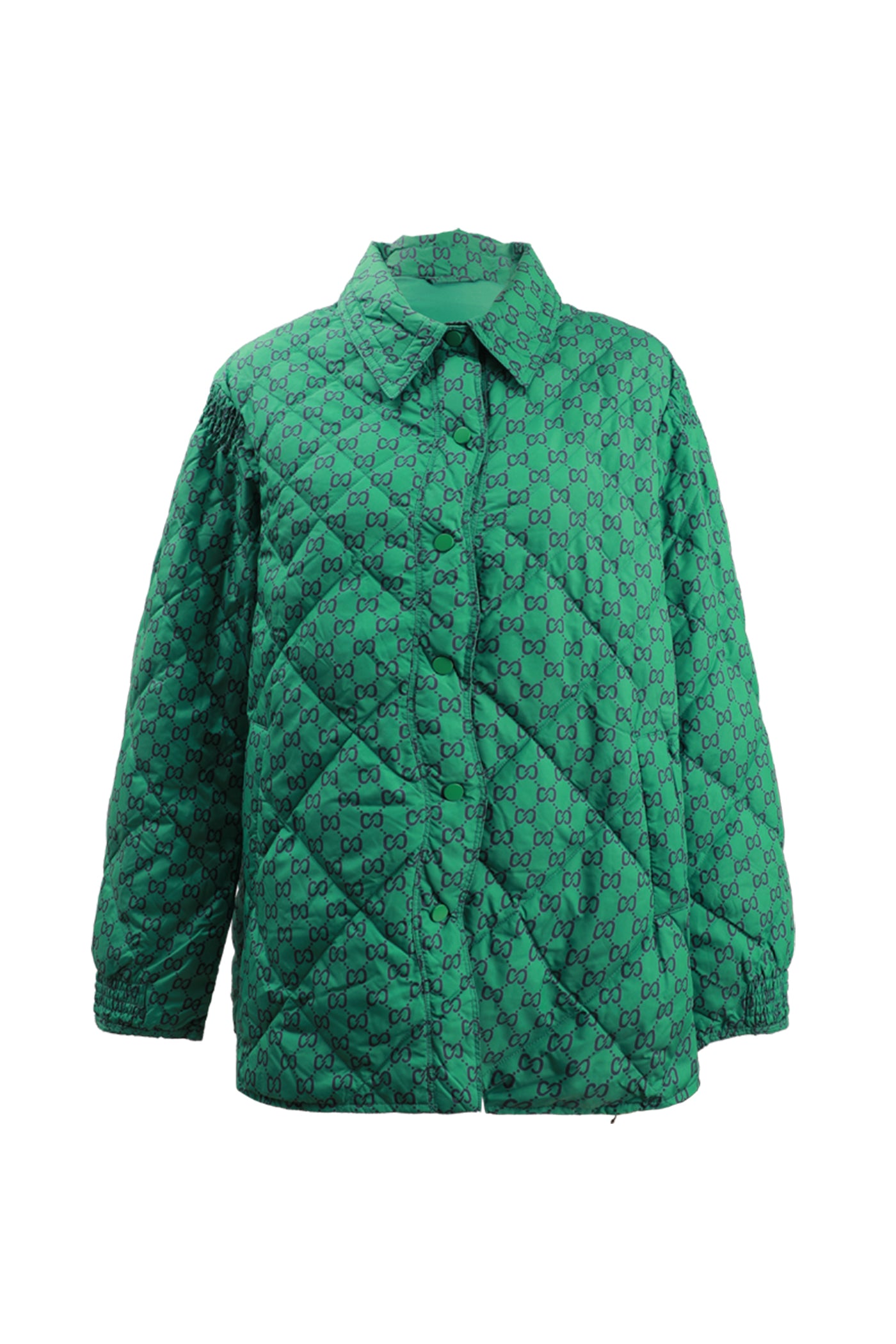 KAMILAN Iconic Monogram Quilted Down Jacket – Sculptural Silhouette in Urban Elegance