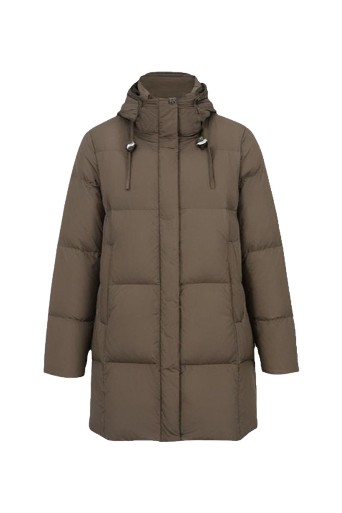 KAMILAN white down jacket women's winter 2025 new long warm down jacket hooded.