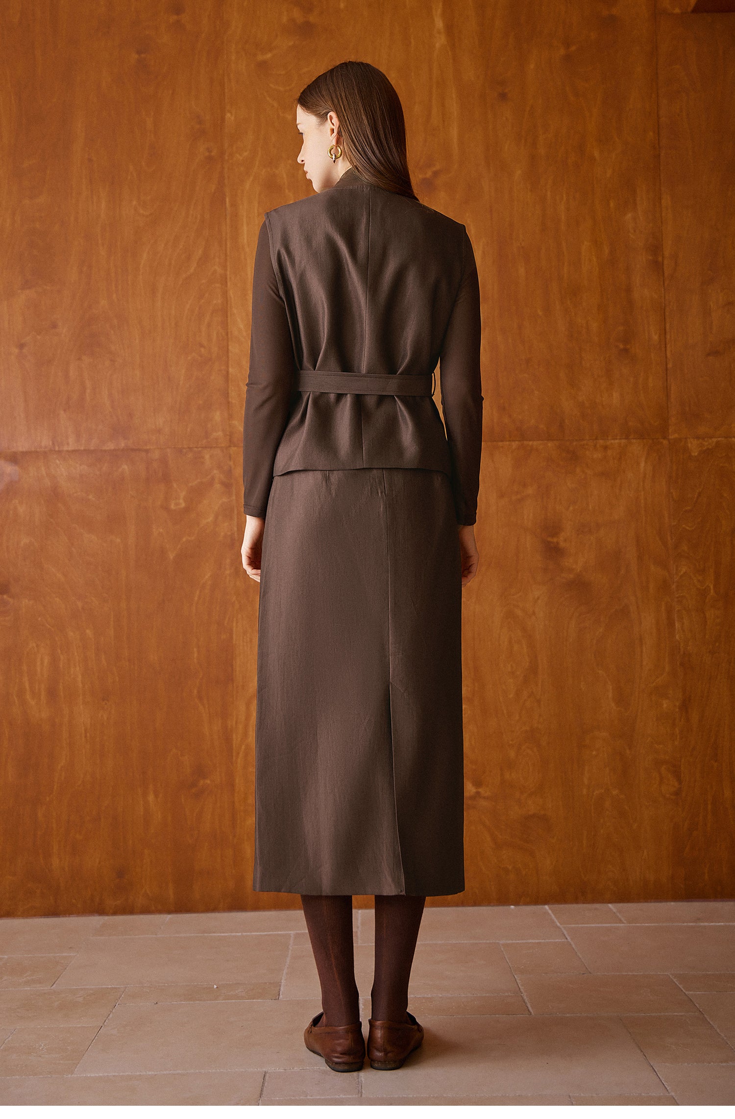 KAMILAN Shenxun Long-sleeved T-shirt with Collar for Women, 2025 Autumn New Style, Fashionable Mesh Underwear Design Top