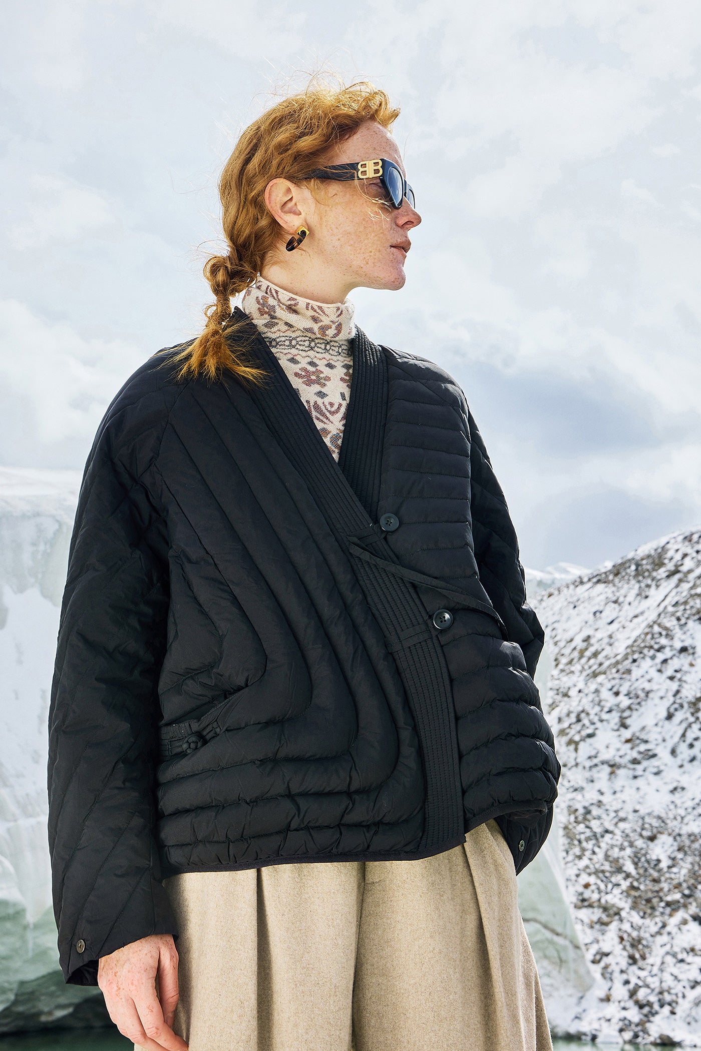 KAMILAN Women's Short Down Jacket – 2025 Winter Collection, Loose Fit White Duck Down Puffer Coat