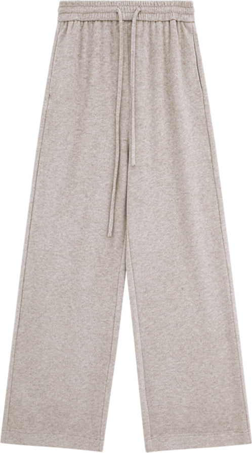 KAMILAN Women's High-Waist Wide-Leg Pants – 2025 Winter Loose Straight-Leg Trousers with Draped Floor-Length Fit