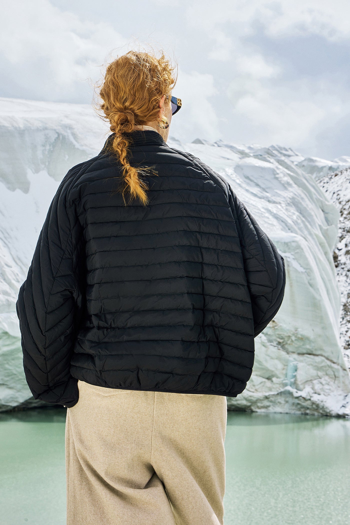 KAMILAN Women's Short Down Jacket – 2025 Winter Collection, Loose Fit White Duck Down Puffer Coat