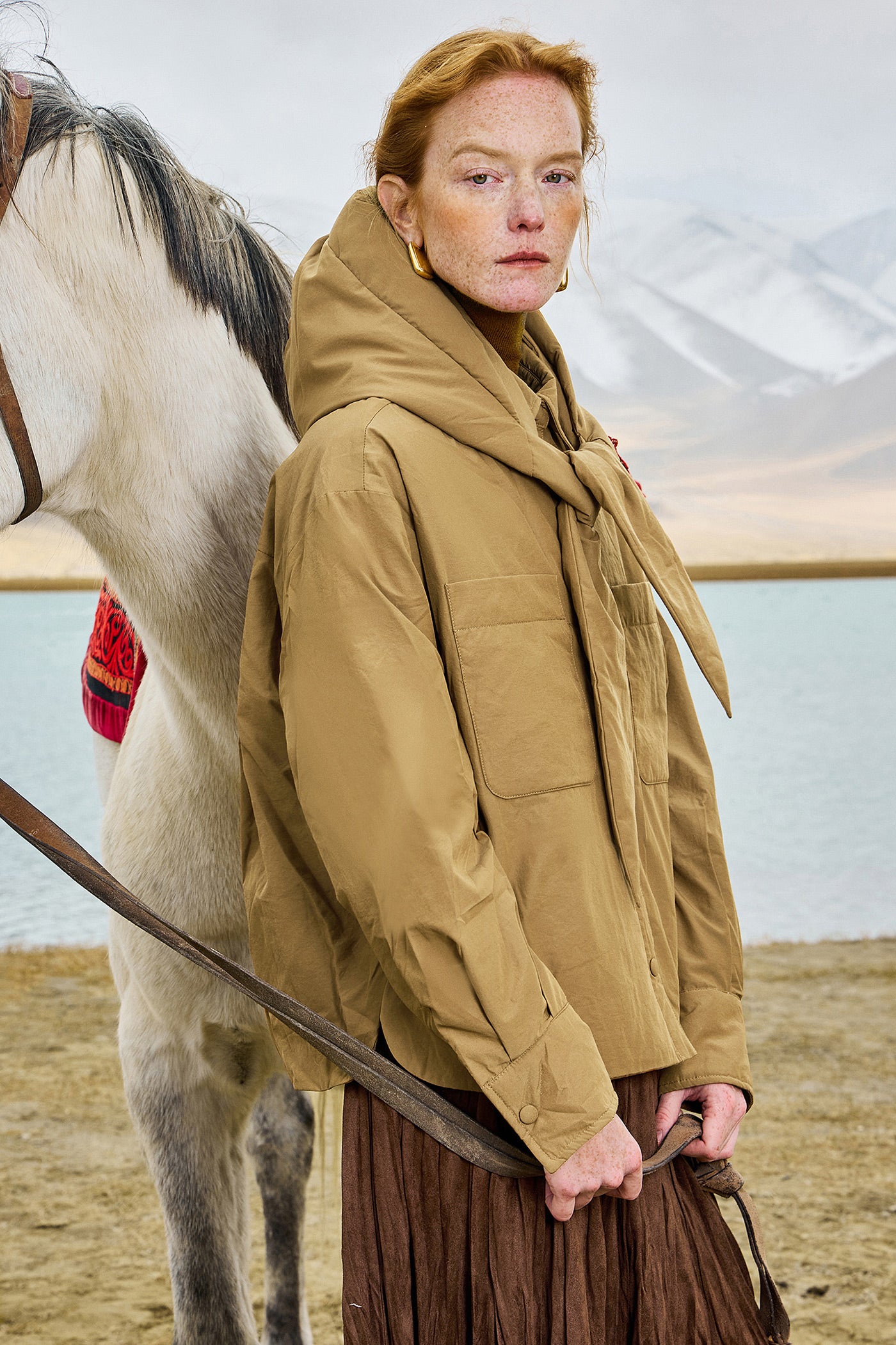 KAMILAN Women's Short Down Jacket – 2025 Winter New White Duck Down Warm Shirt-Style Coat