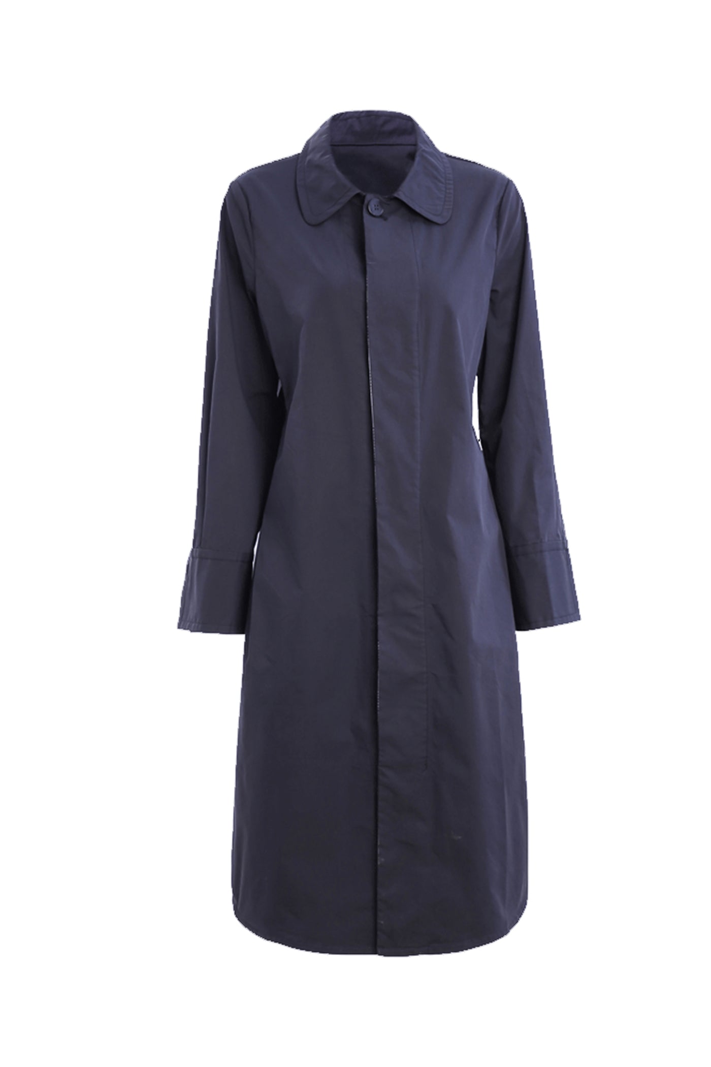 KAMILAN Cotton Button-Down Long Coat