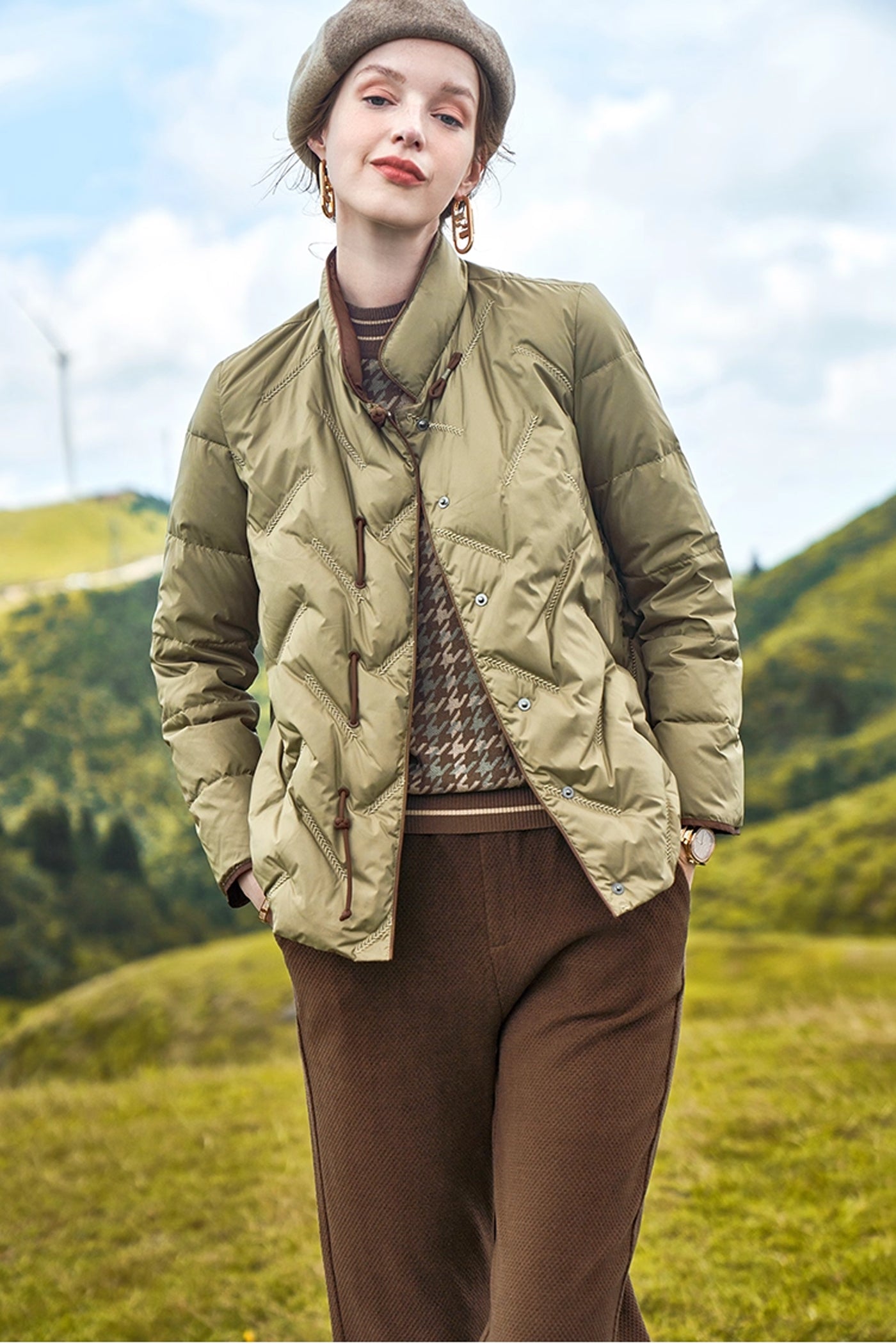 KAMILAN Premium Down Coat  Autumn/Winter Collection Stylish and Elegant Warm Puffer Jacket